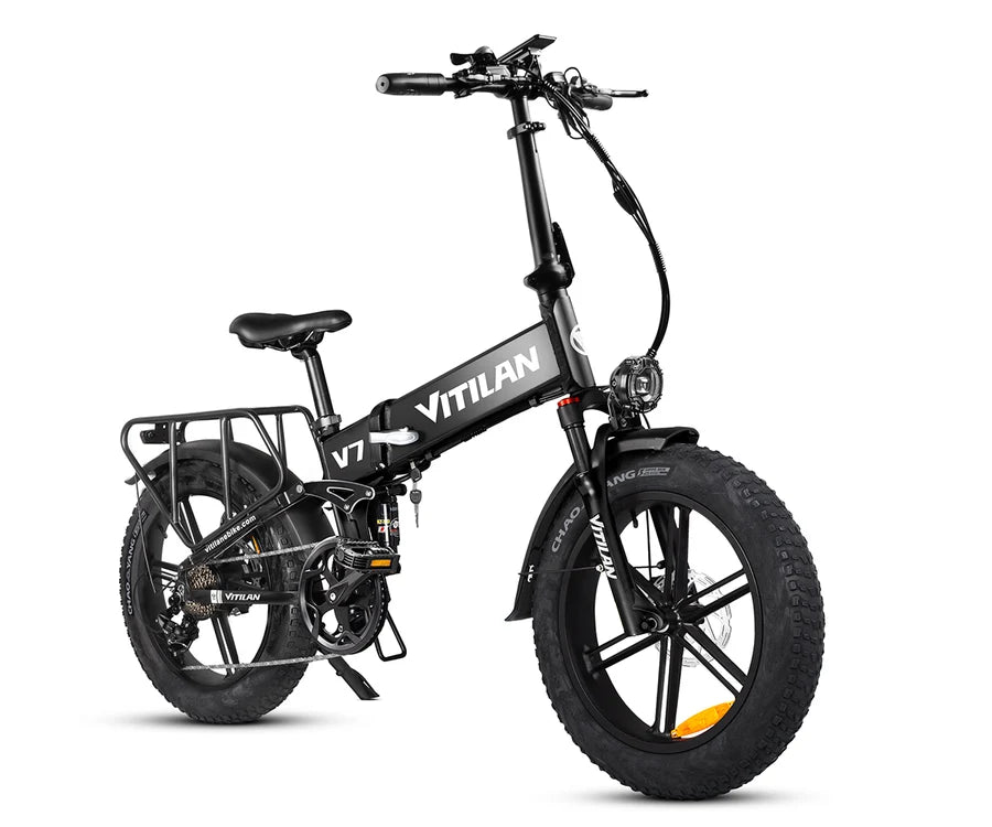 Vitilan V7 750W Folding Full Suspension Fat Tyre Electric Bike – 48V 20Ah 3