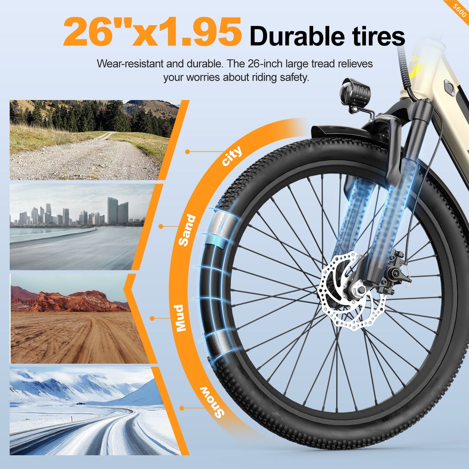 Aairsk S600 Step-Through Electric Bike Khaki product detail 6
