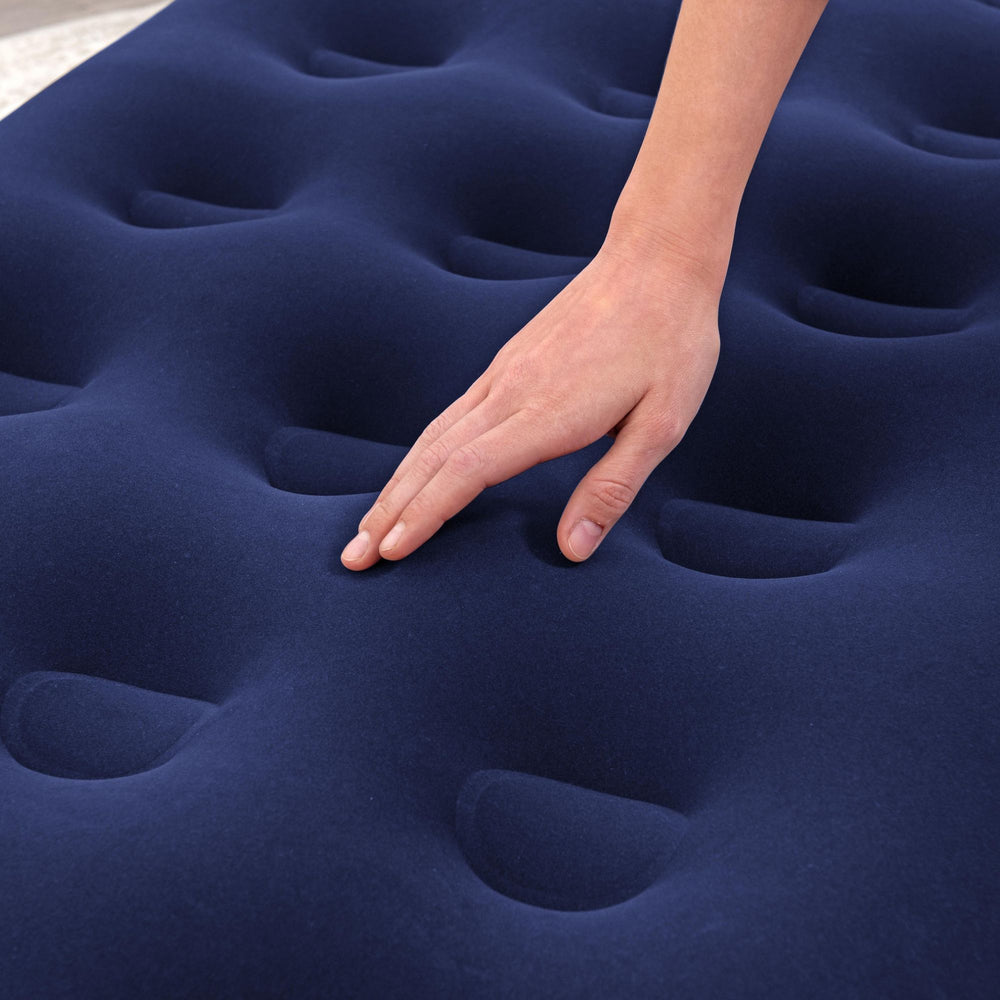 Bestway Single Easy Inflate Flocked Airbed - Flocked Coil Beam Design