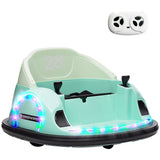 AIYAPLAY 12V Kids Bumper Car with Remote Control - Green