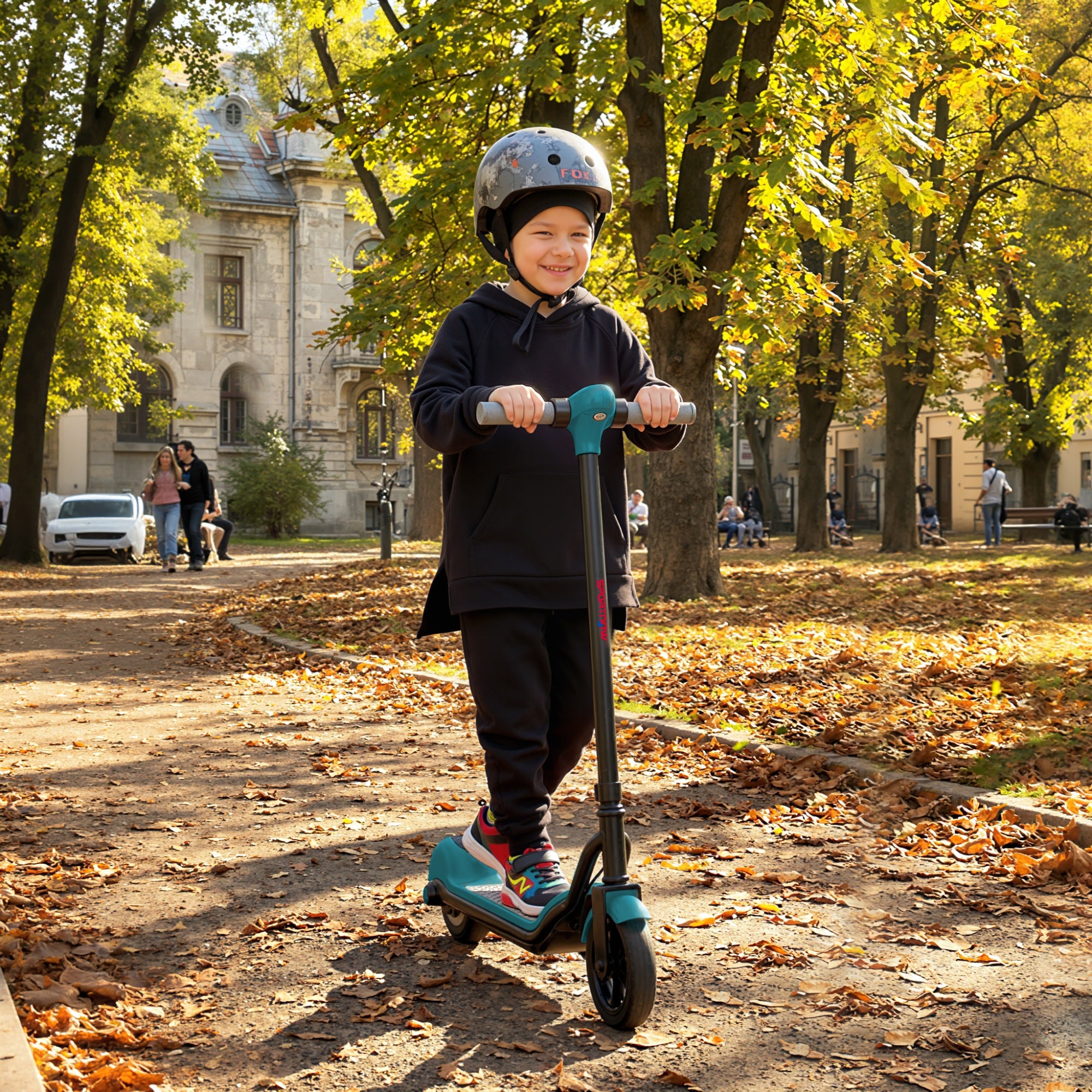 SPORTNOW Kids Electric Scooter with LED Display