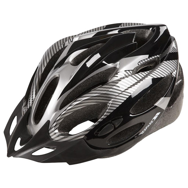 Trespass Crankster Cycle Helmet in white and black