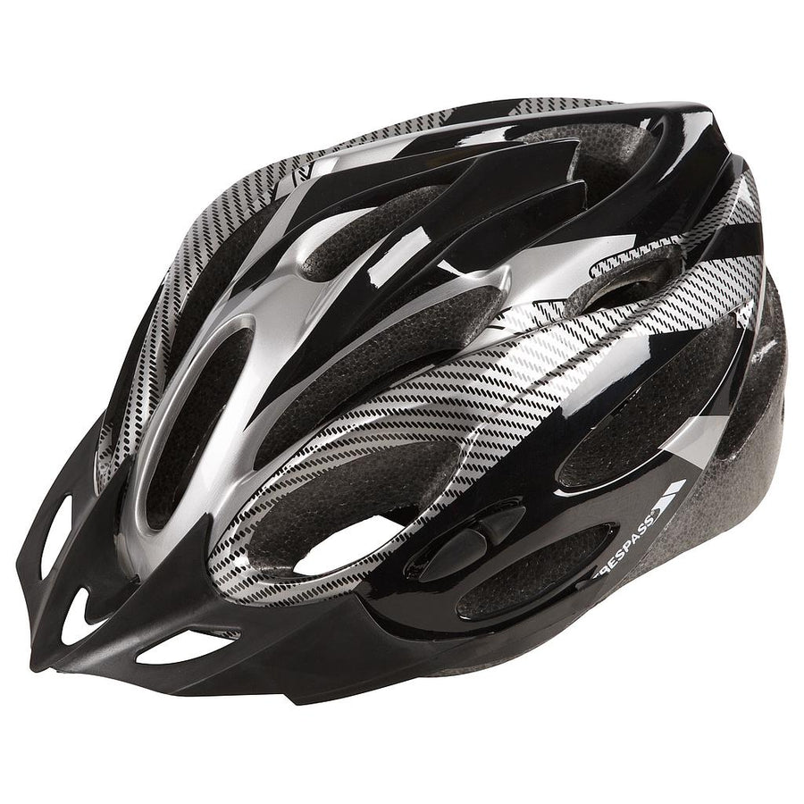 Trespass Crankster Cycle Helmet in white and black