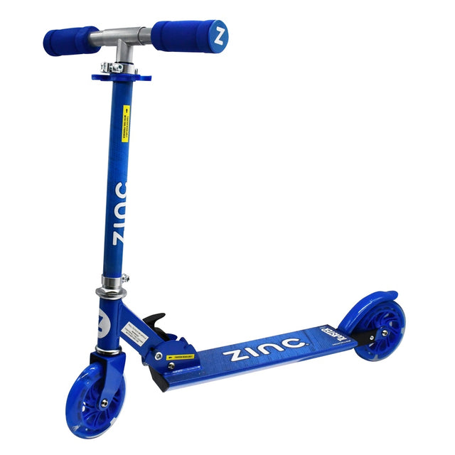 Zinc 2 Wheeled Twister Light Up Inline Scooter - Blue