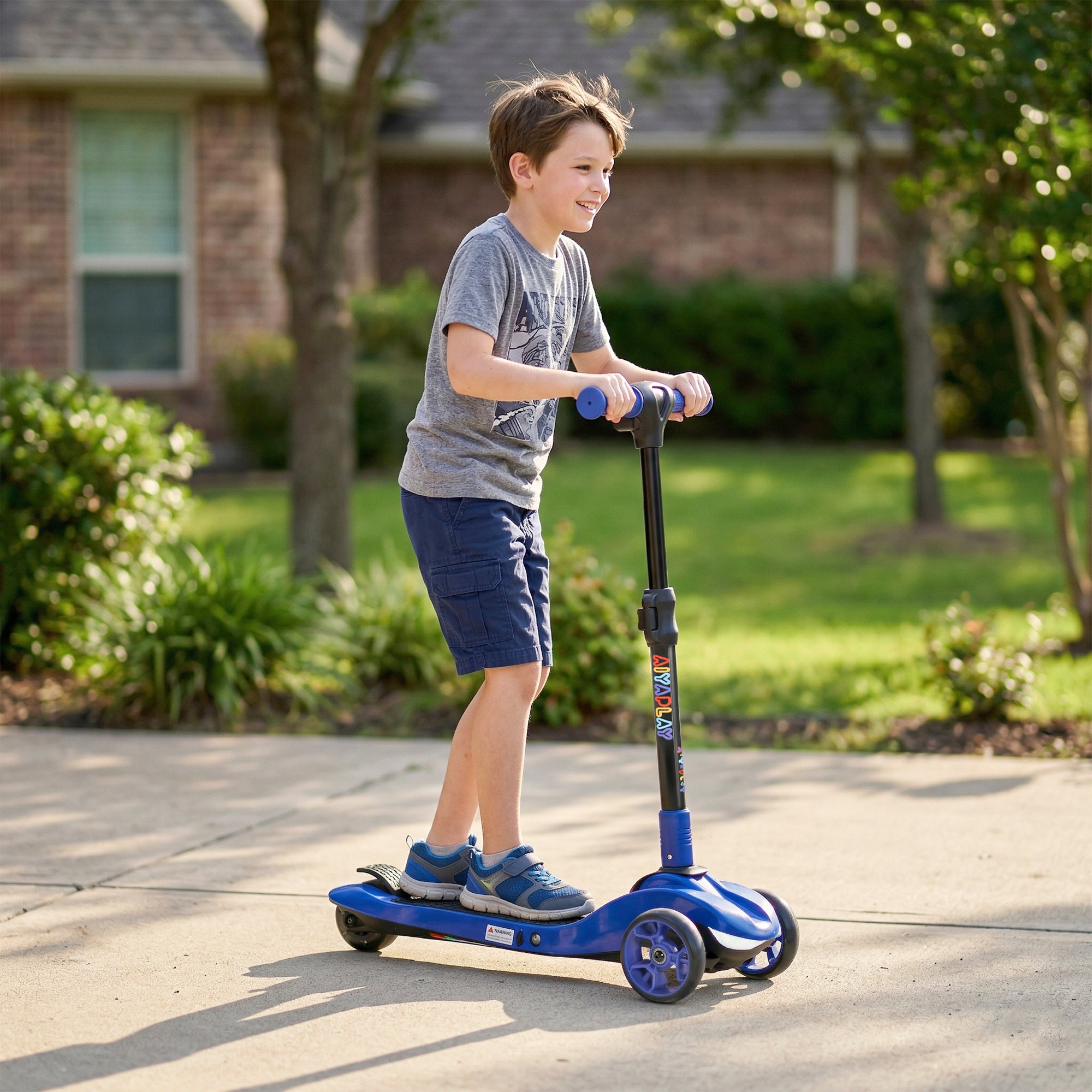 AIYAPLAY 3-Wheel Kids Electric Scooter