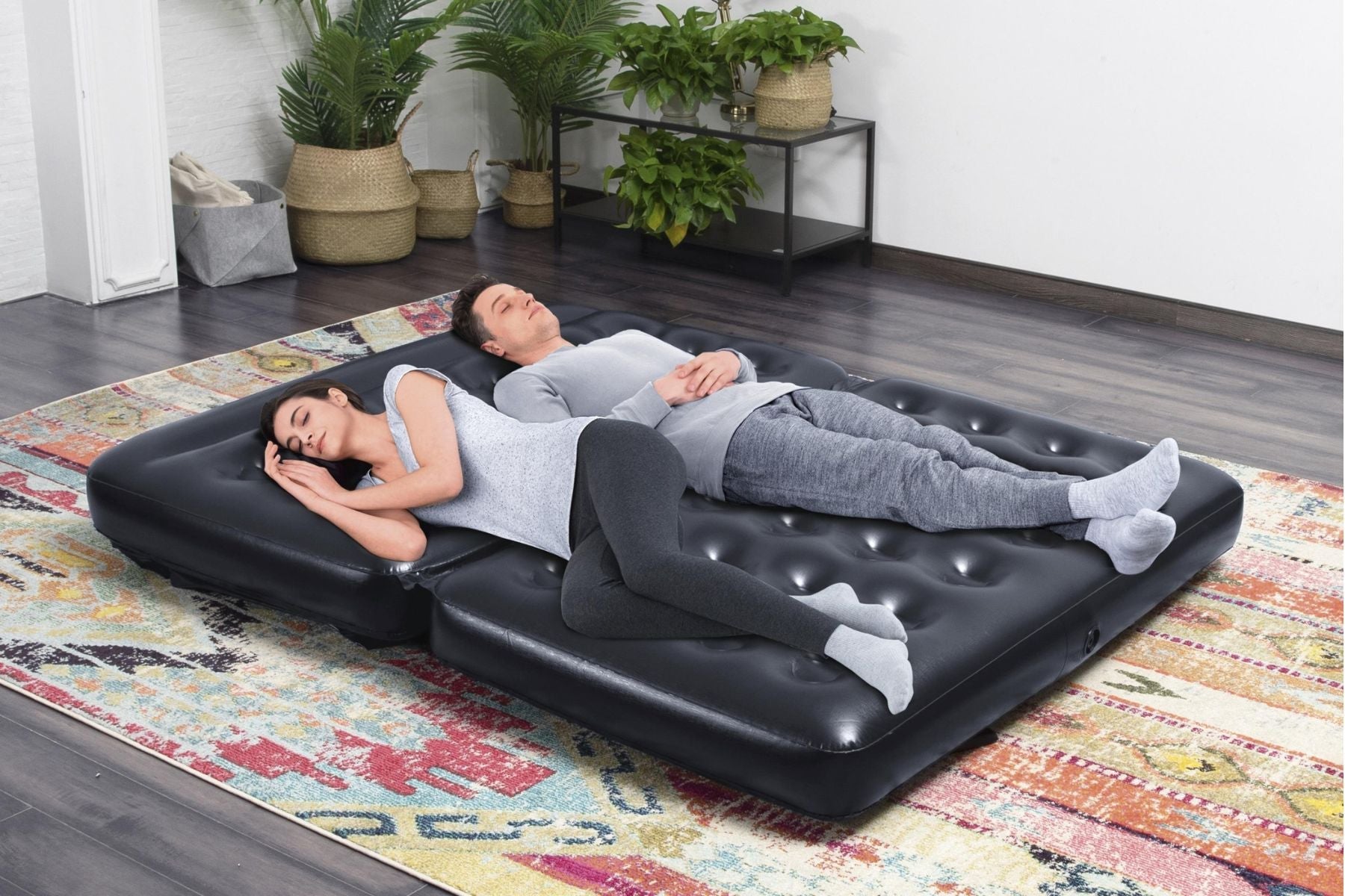 Bestway Inflatable Pull Out Camping Sofa Bed in double bed configuration