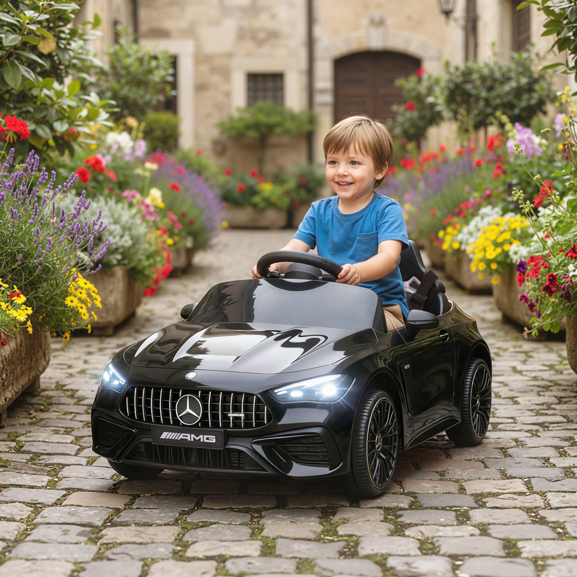 AIYAPLAY Mercedes-AMG 12V Kids Electric Ride-On Car