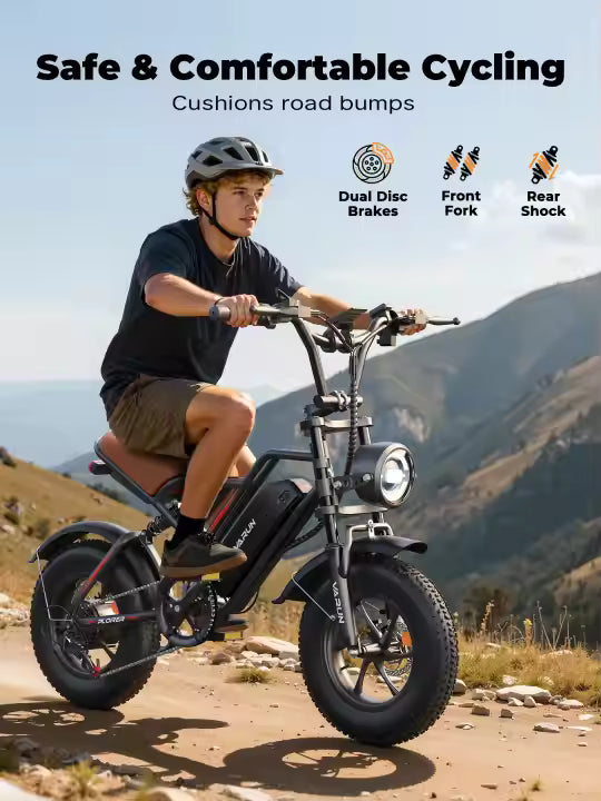 Varun Super Y Small Electric Bike 16inch Fat Tire 250W 48V 13Ah 3