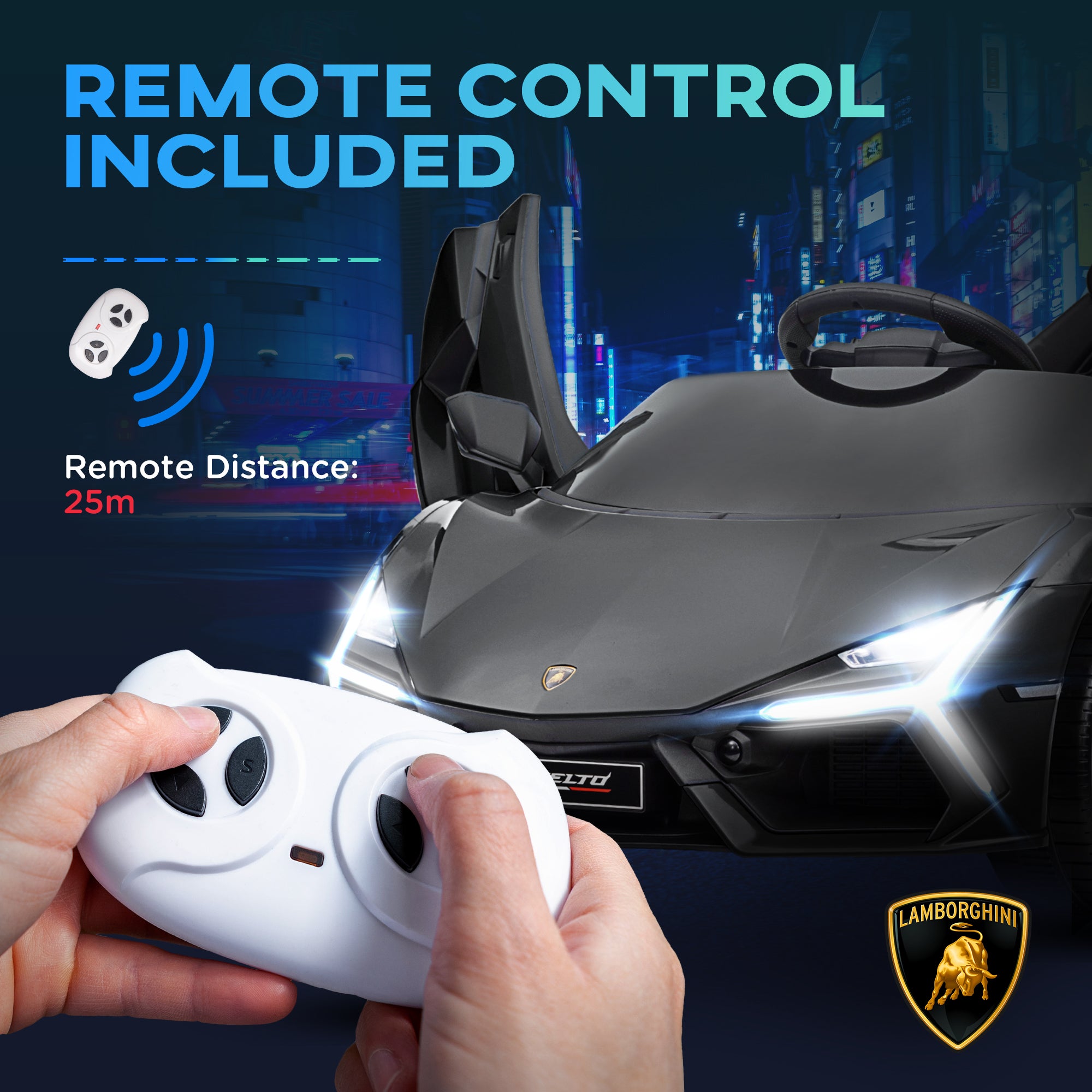 AIYAPLAY Lamborghini Revuelto 12V Kids Ride-On Car