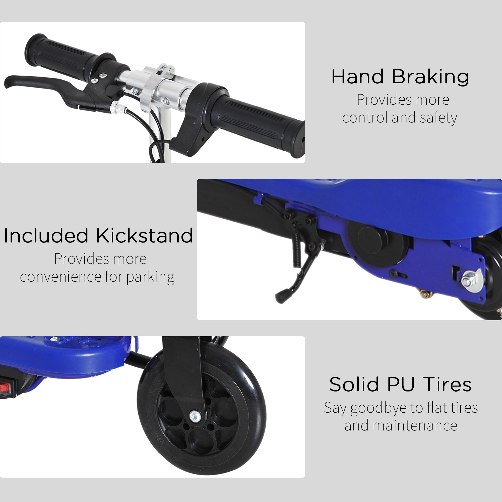 HOMCOM Folding Kids Electric Scooter