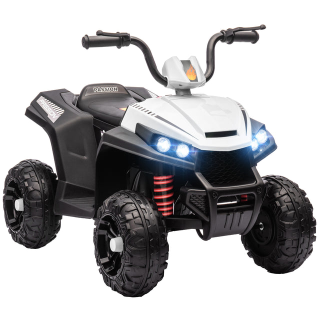 AIYAPLAY 12V Kids Electric Quad Bike - White