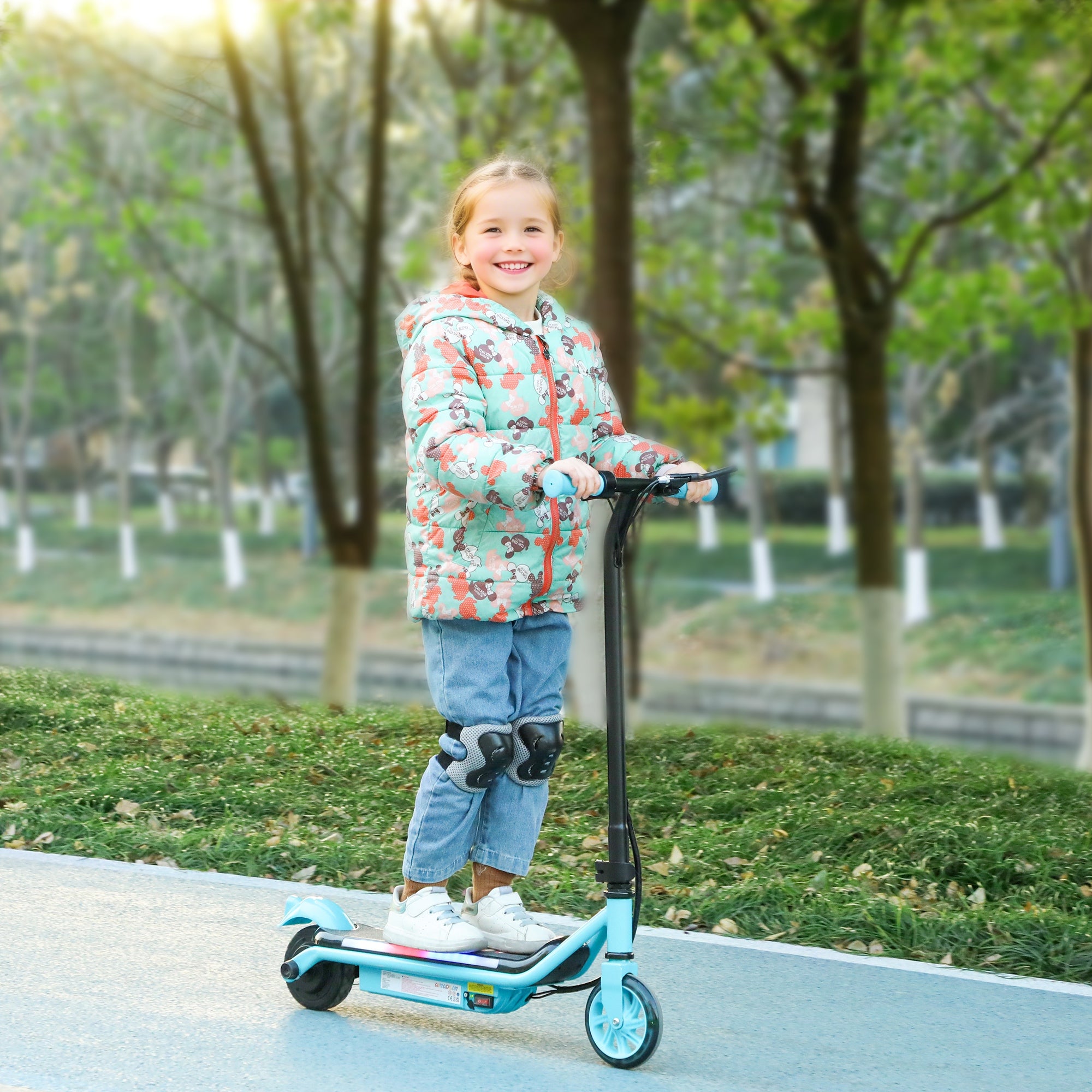 AIYAPLAY Kids Electric Scooter Dual Brakes