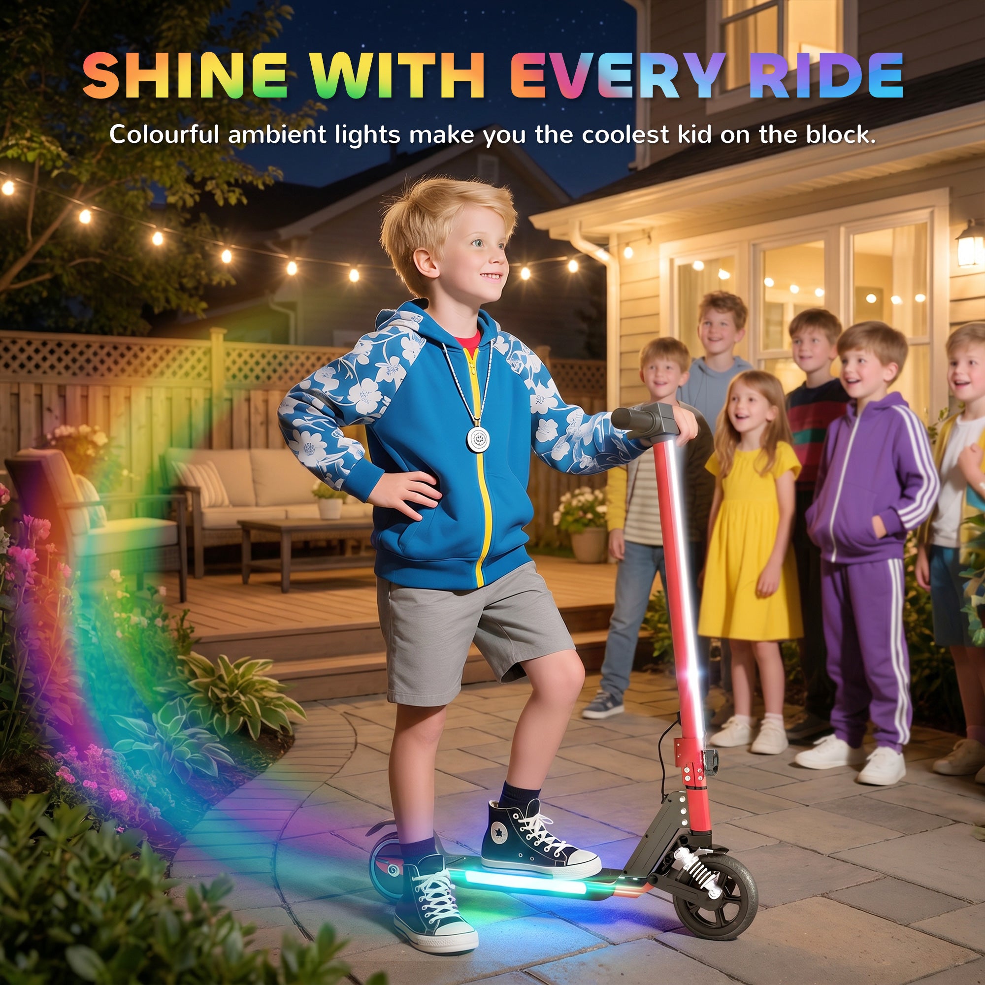 SPORTNOW Kids Electric Scooter with Suspension