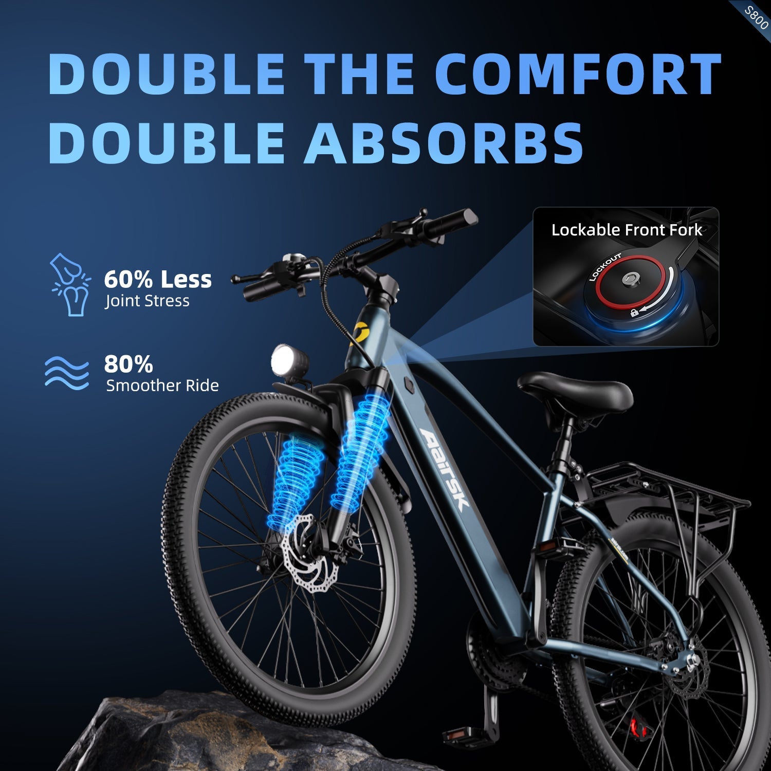 Aairsk S800 Electric City Bike Blue product detail 6