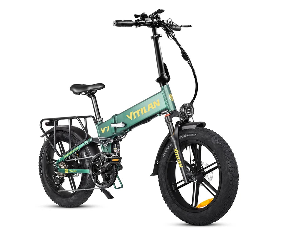 Vitilan V7 750W Folding Full Suspension Fat Tyre Electric Bike – 48V 20Ah 5