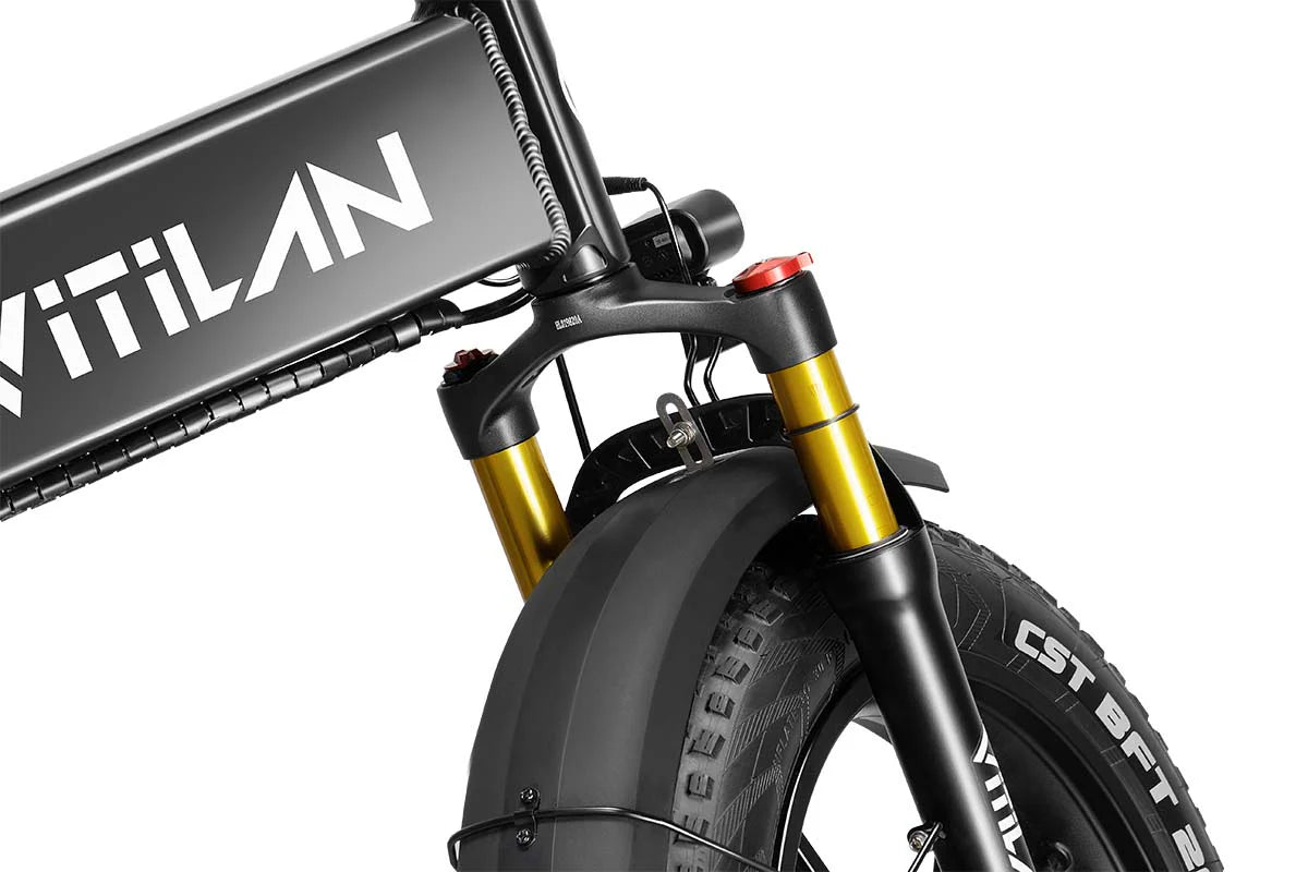 Vitilan I7 Pro 3.0 Folding Electric Bike 48V 20Ah Full Suspension 12
