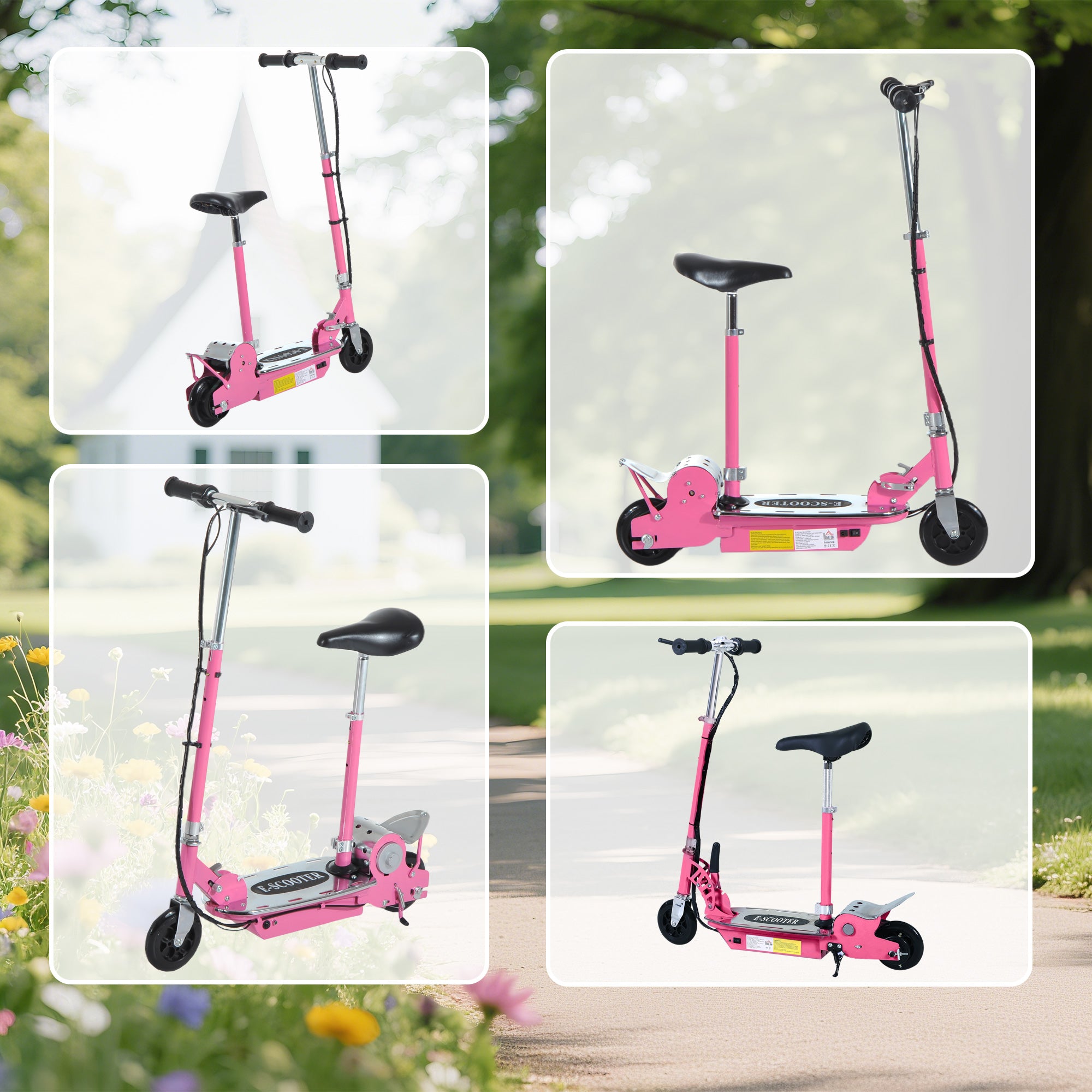HOMCOM Kids Electric Scooter with Seat