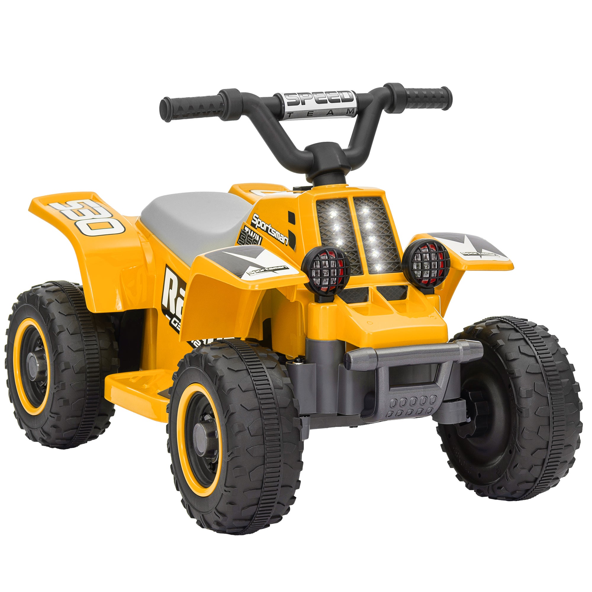 AIYAPLAY 6V Toddler Electric Quad Bike - Black