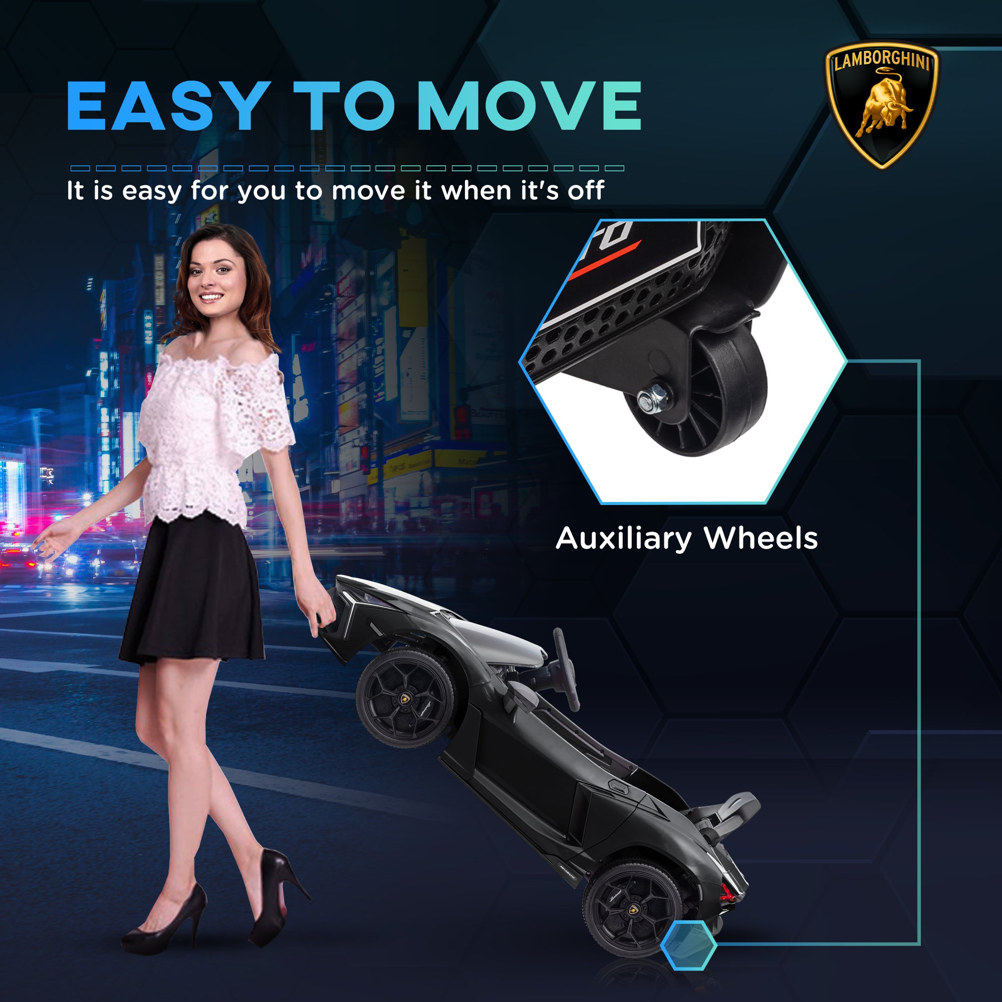 AIYAPLAY Lamborghini Revuelto 12V Kids Ride-On Car