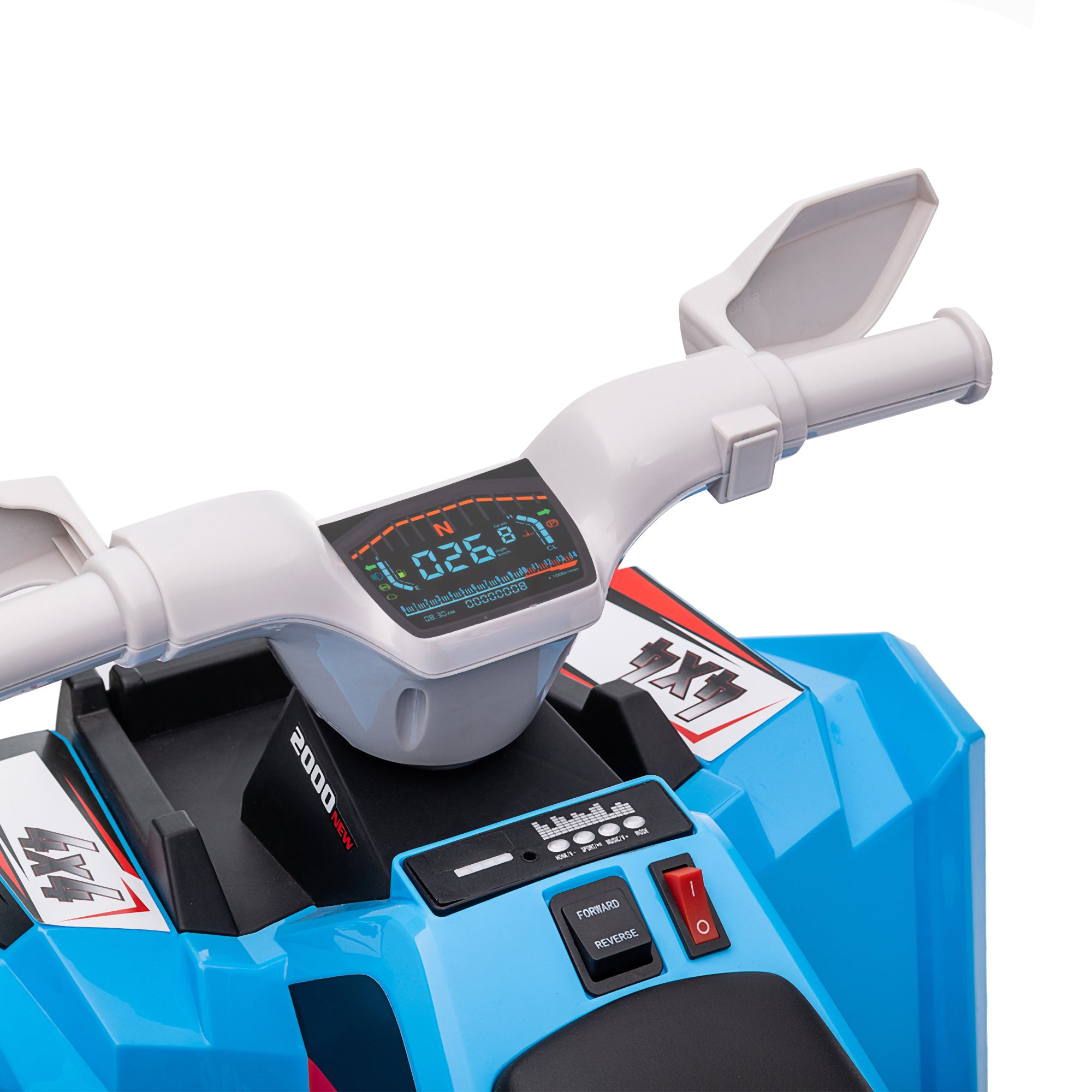 HOMCOM 6V Kids Electric Quad Bike - Blue