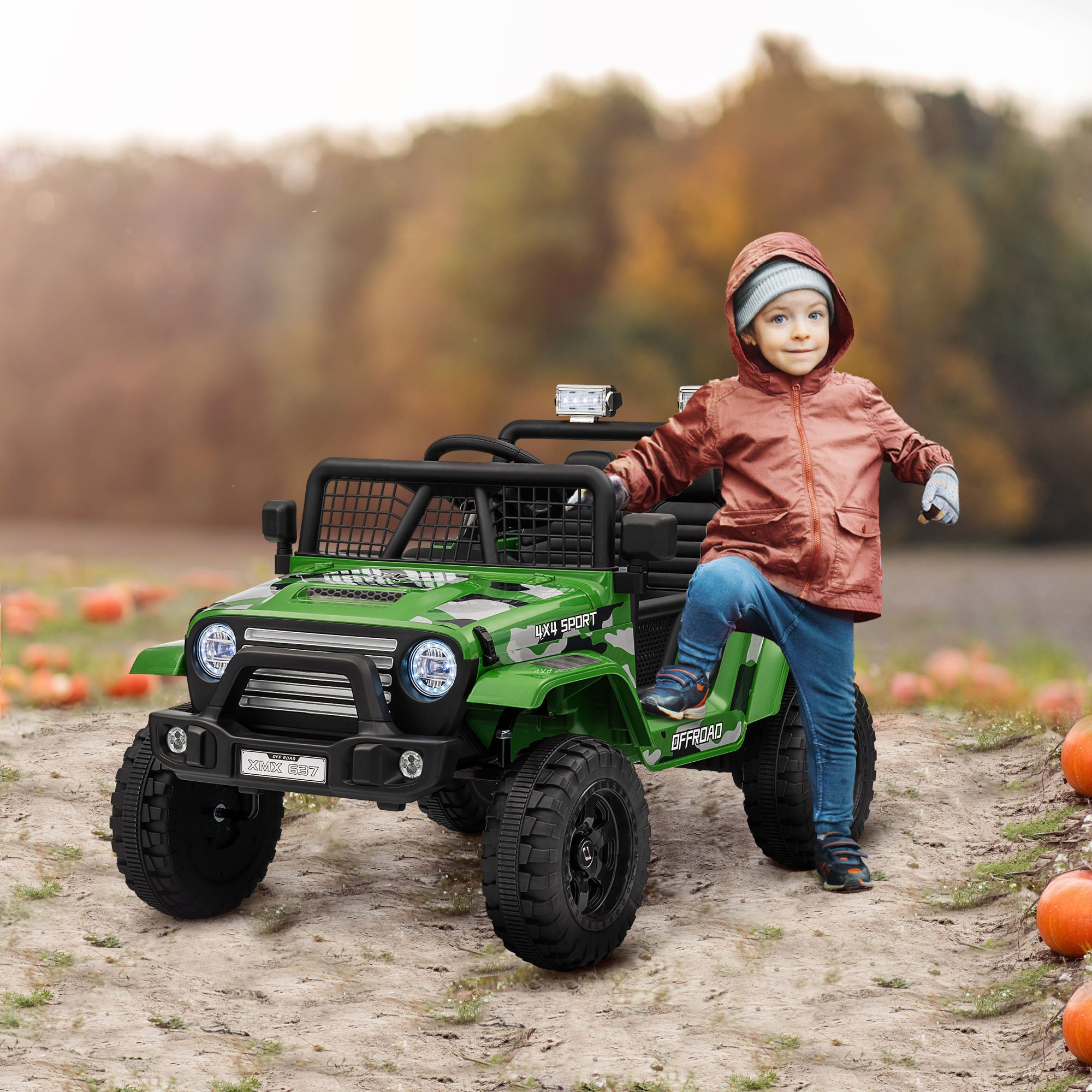 AIYAPLAY 12V Kids Ride-On Truck - Blue