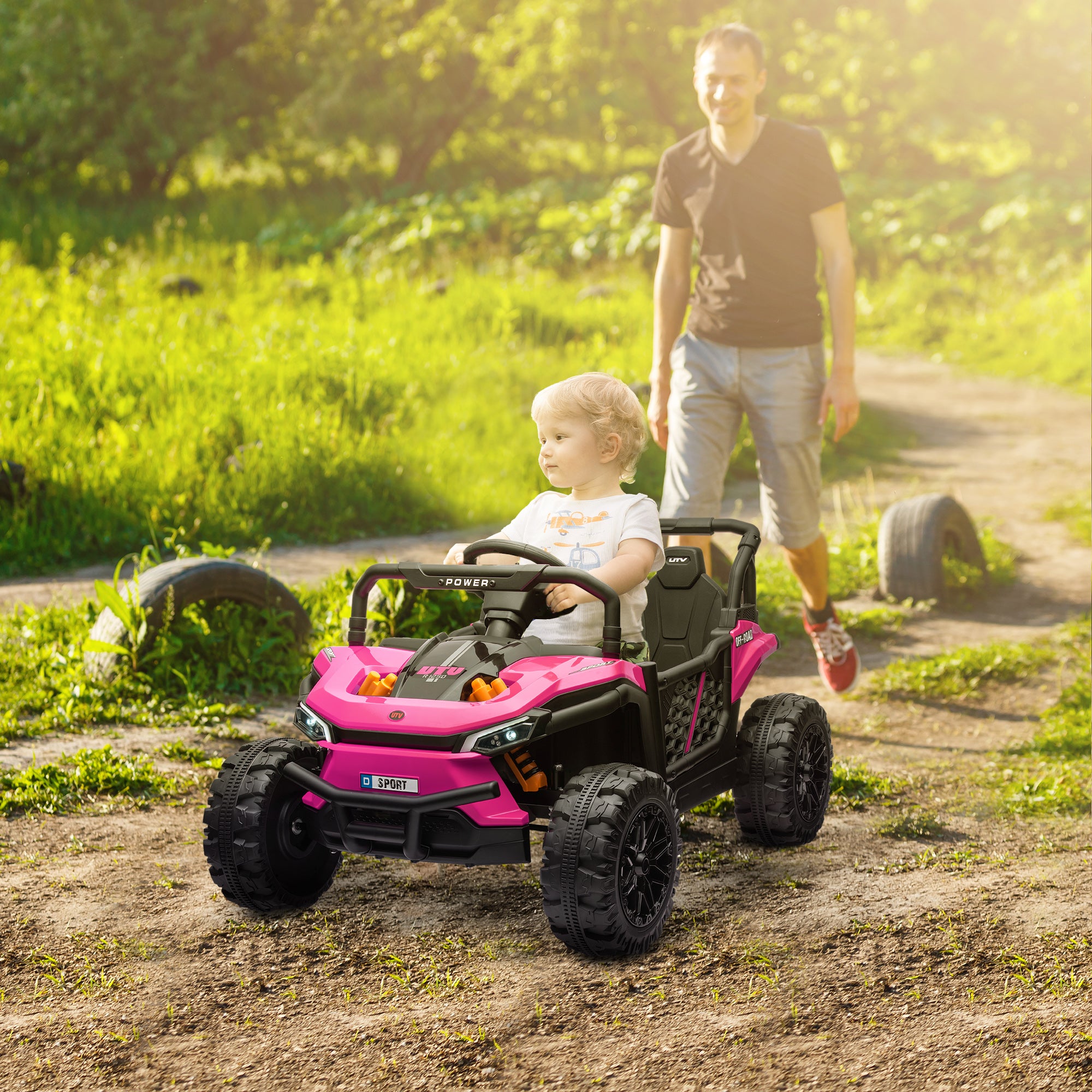 AIYAPLAY 12V Kids Ride-On Truck - Black