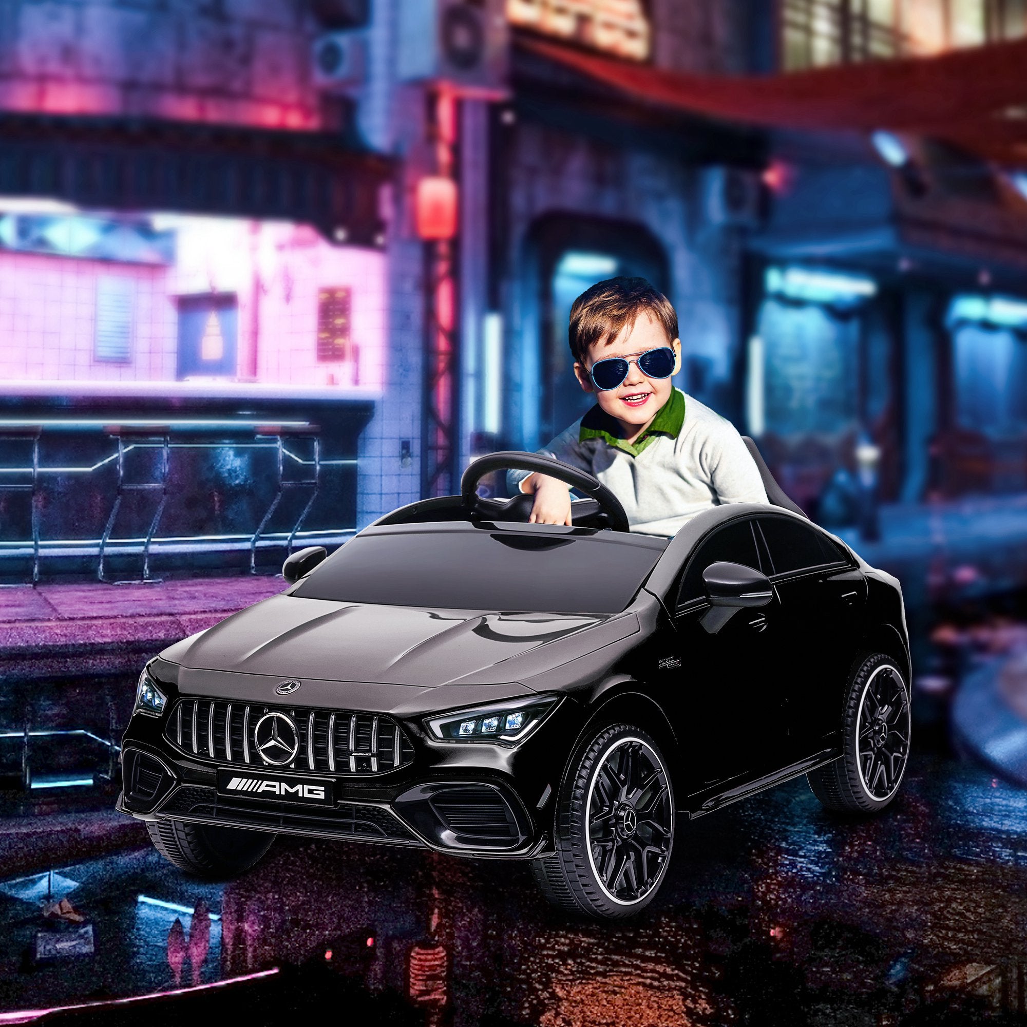 AIYAPLAY Mercedes-AMG CLA 45 12V Kids Ride-On Car