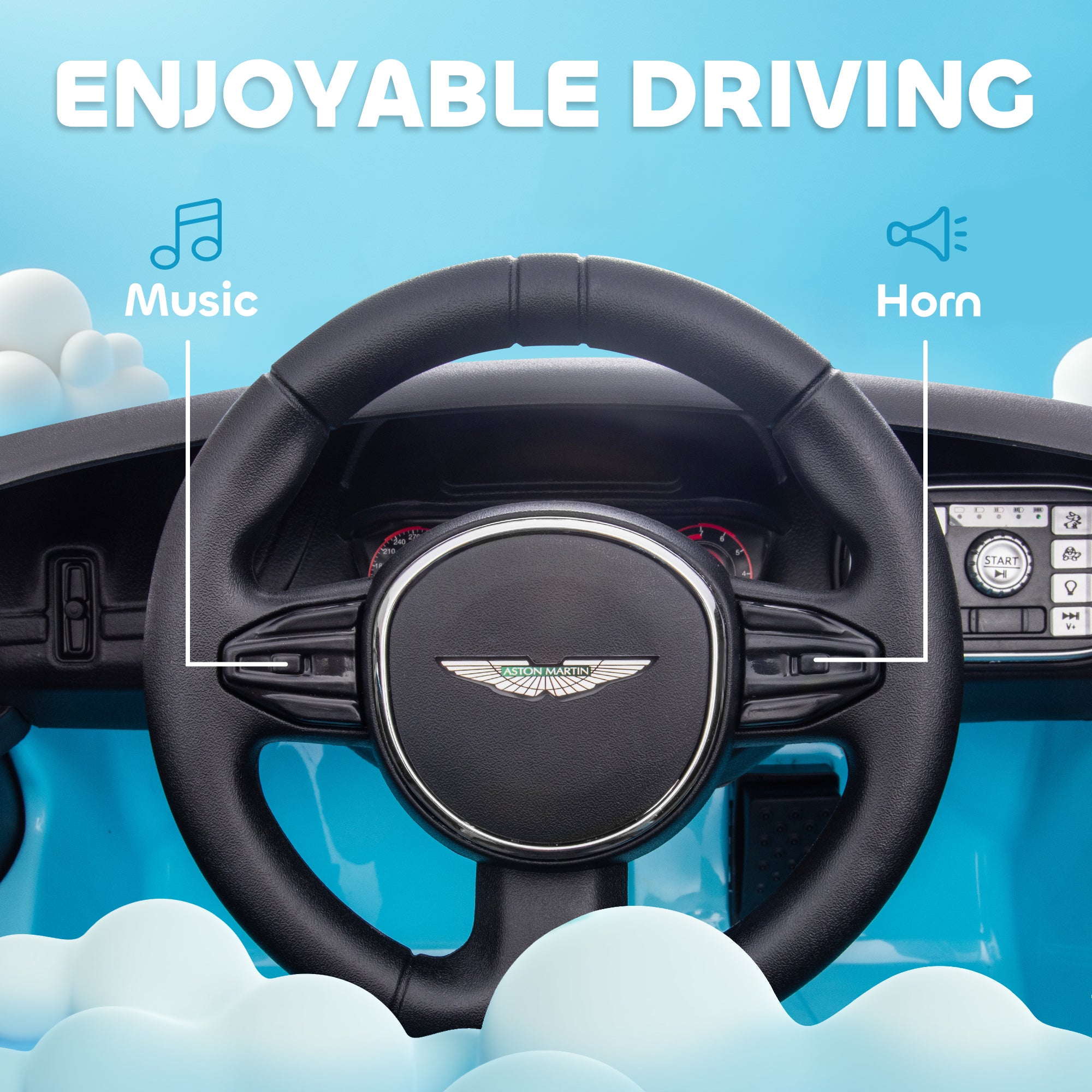 AIYAPLAY Aston Martin DBX 12V Kids Ride-On Car