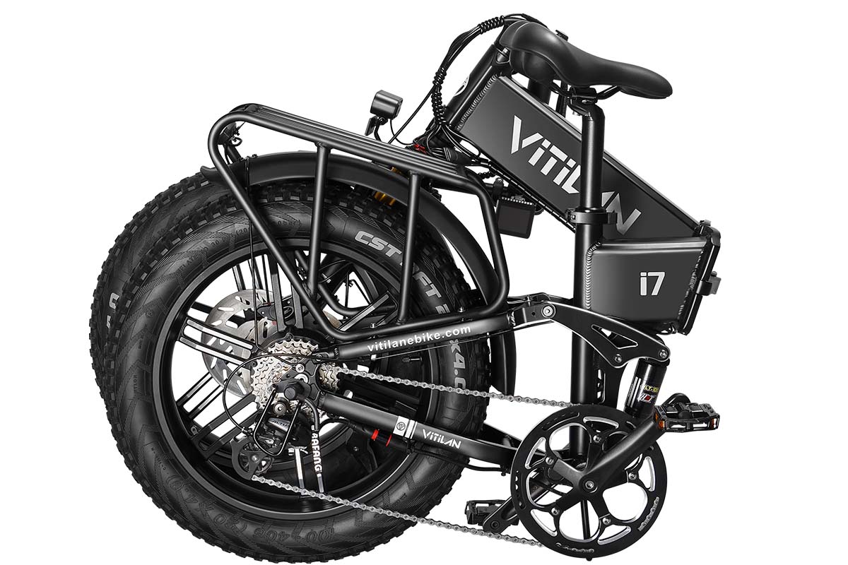 Vitilan I7 Pro 3.0 Folding Electric Bike 48V 20Ah Full Suspension 11