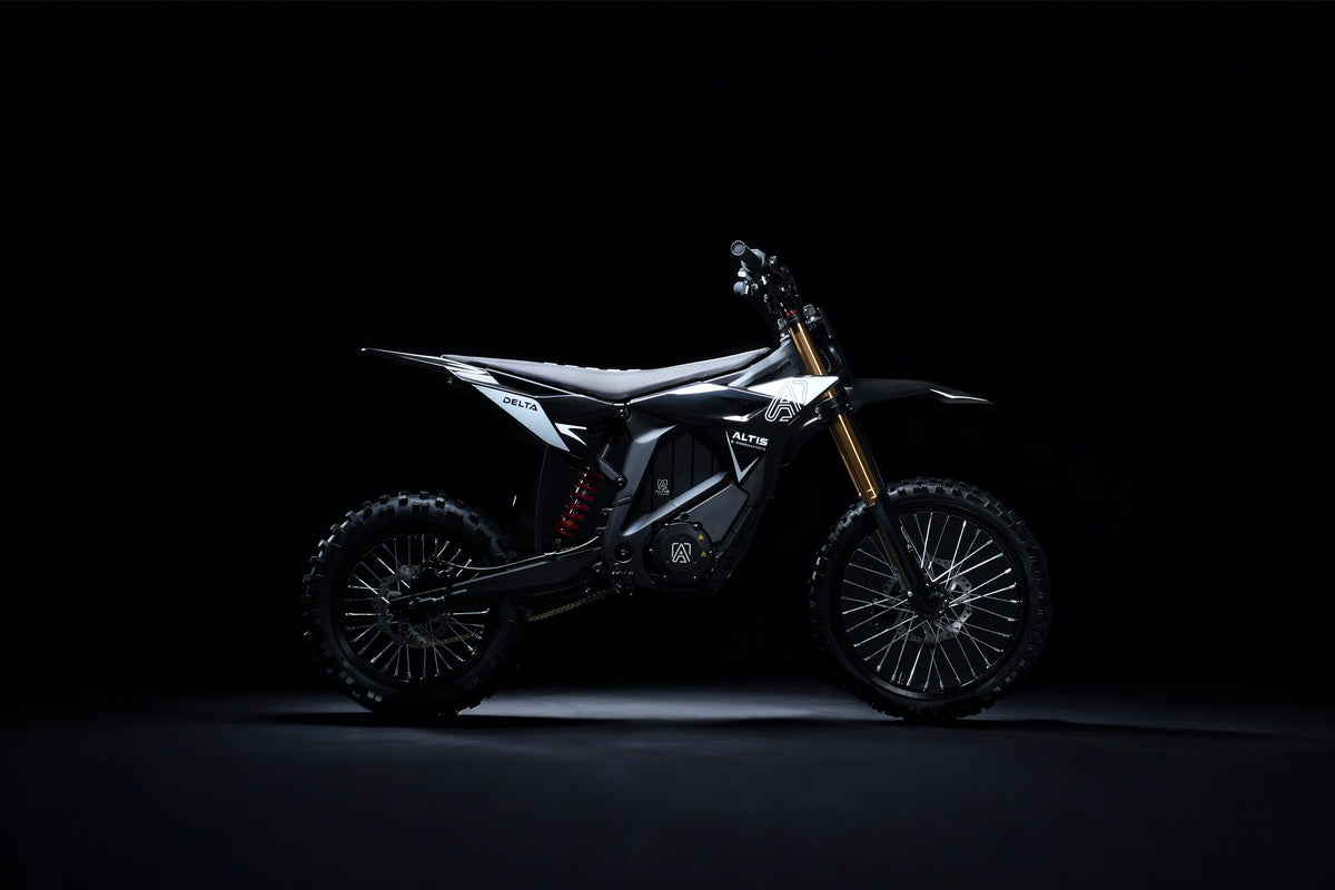 Altis Delta electric pit bike, side view