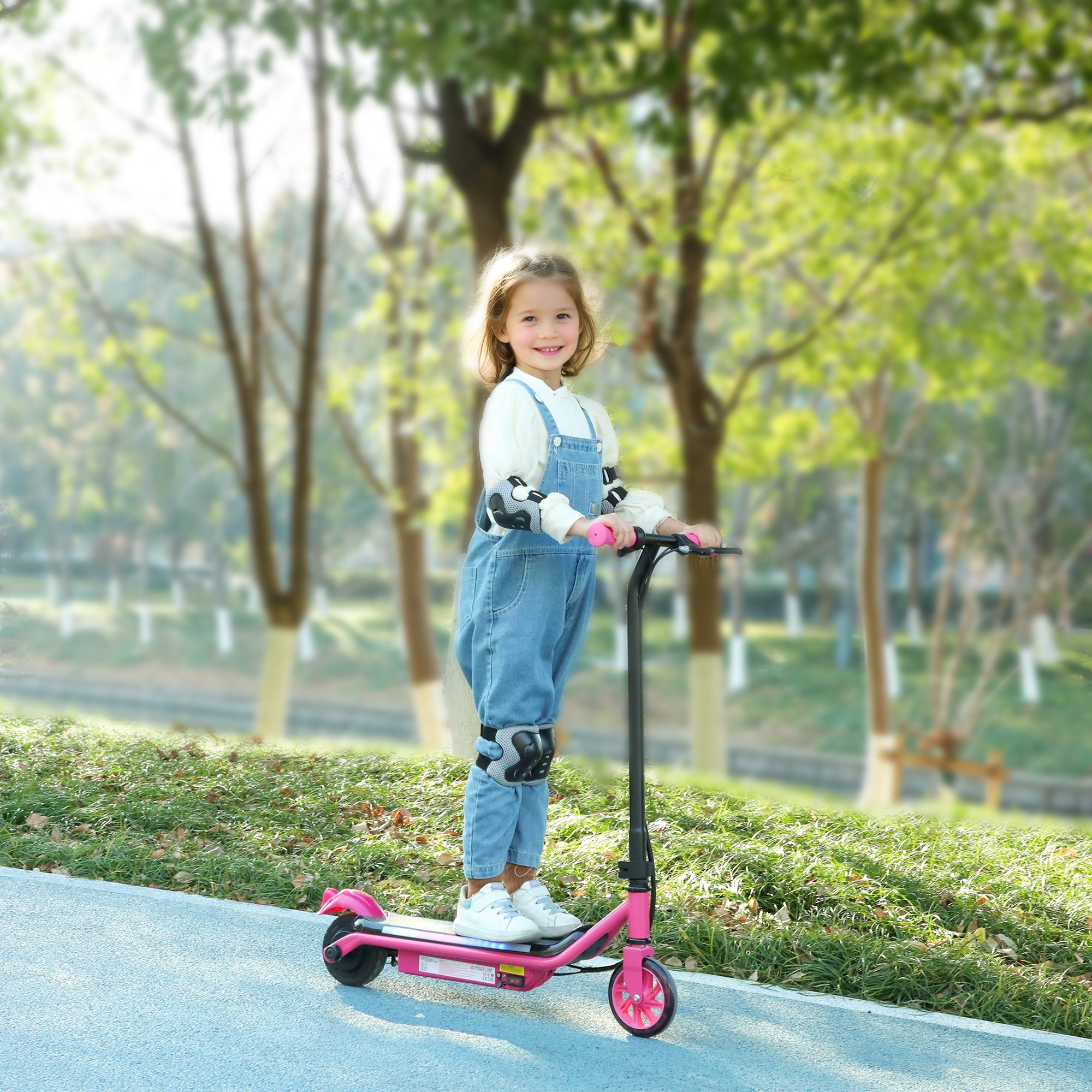 AIYAPLAY Kids Electric Scooter Dual Brakes