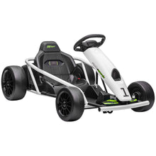 HOMCOM 24V Electric Go Kart for Kids Drift Ride-On