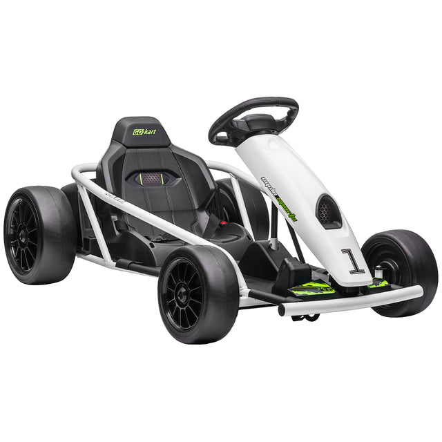 HOMCOM 24V Electric Go Kart for Kids Drift Ride-On Racing Go Kart with 2 Speeds
