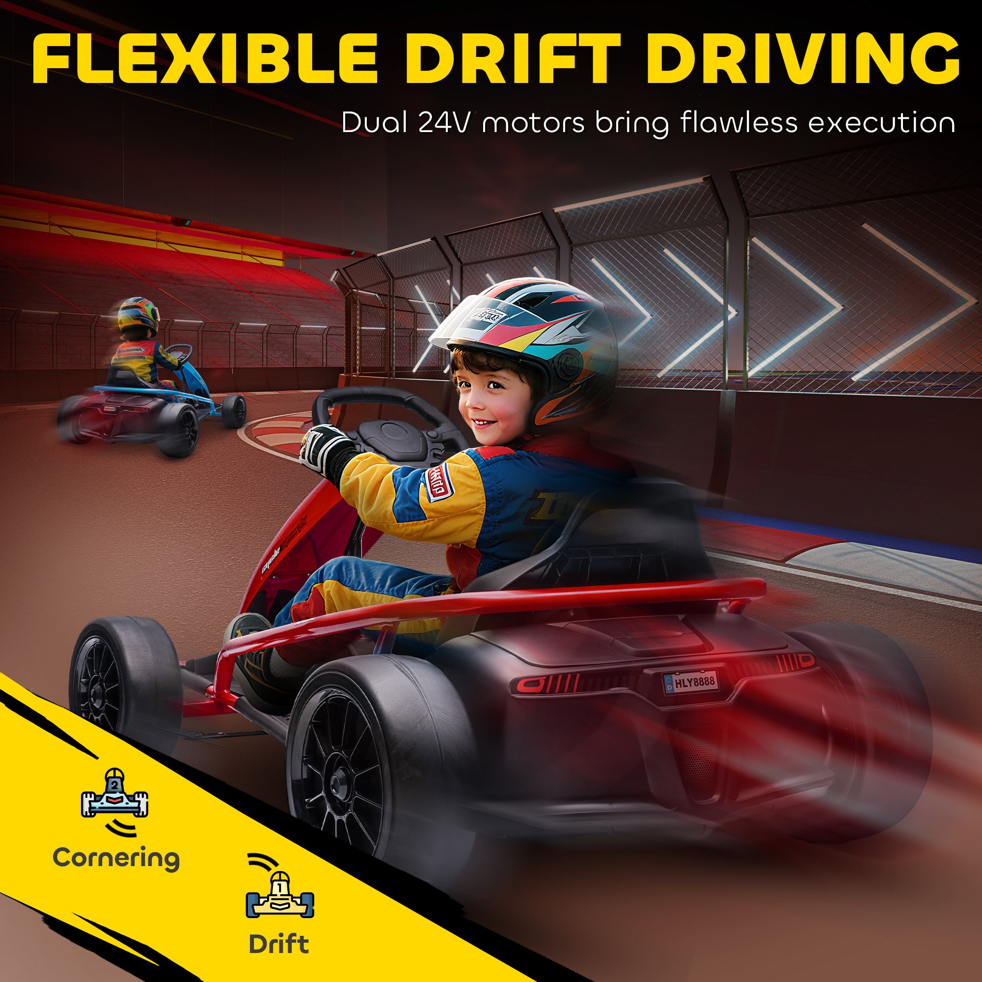 HOMCOM 24V Drift Kart 35