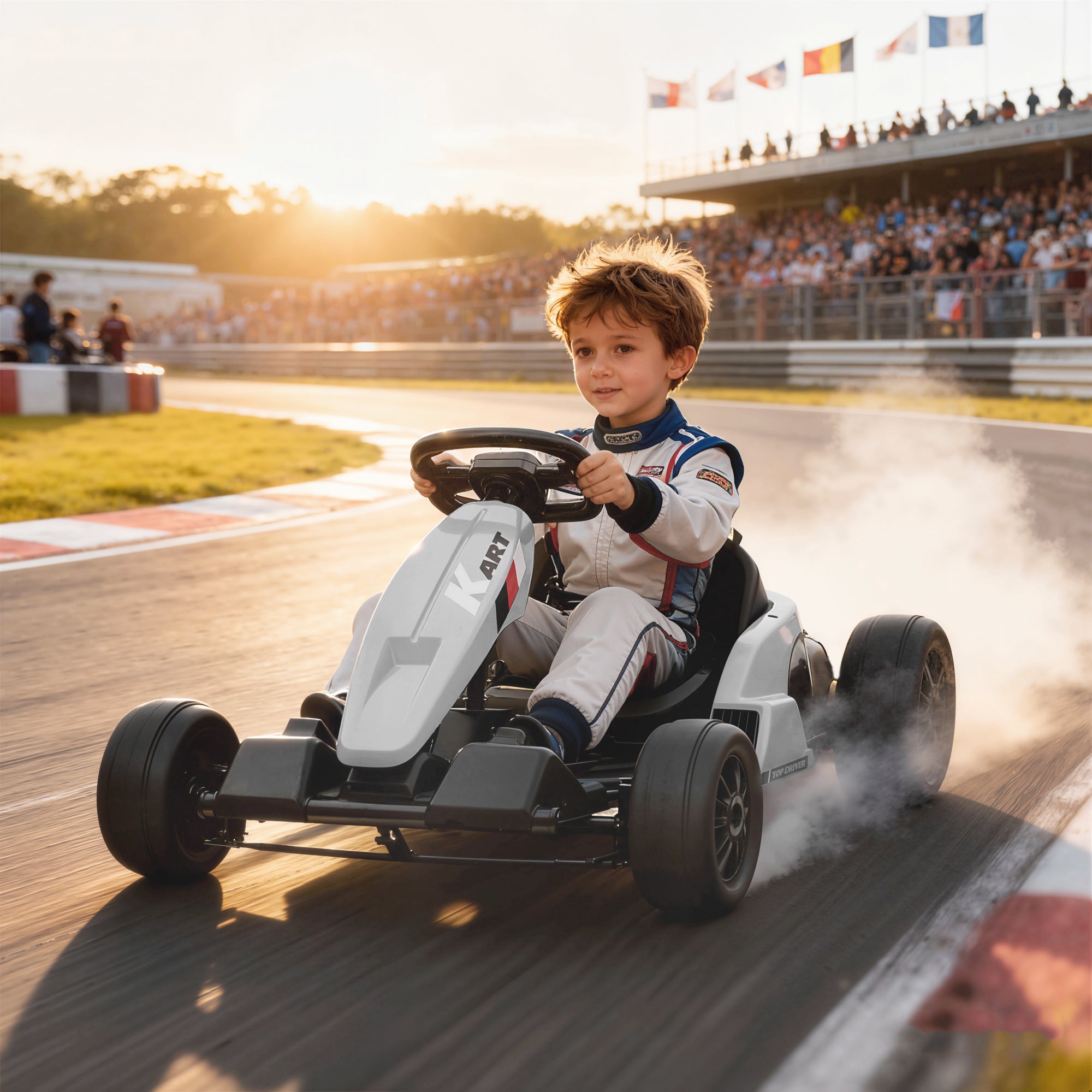 AIYAPLAY 24V Electric Go Kart 8