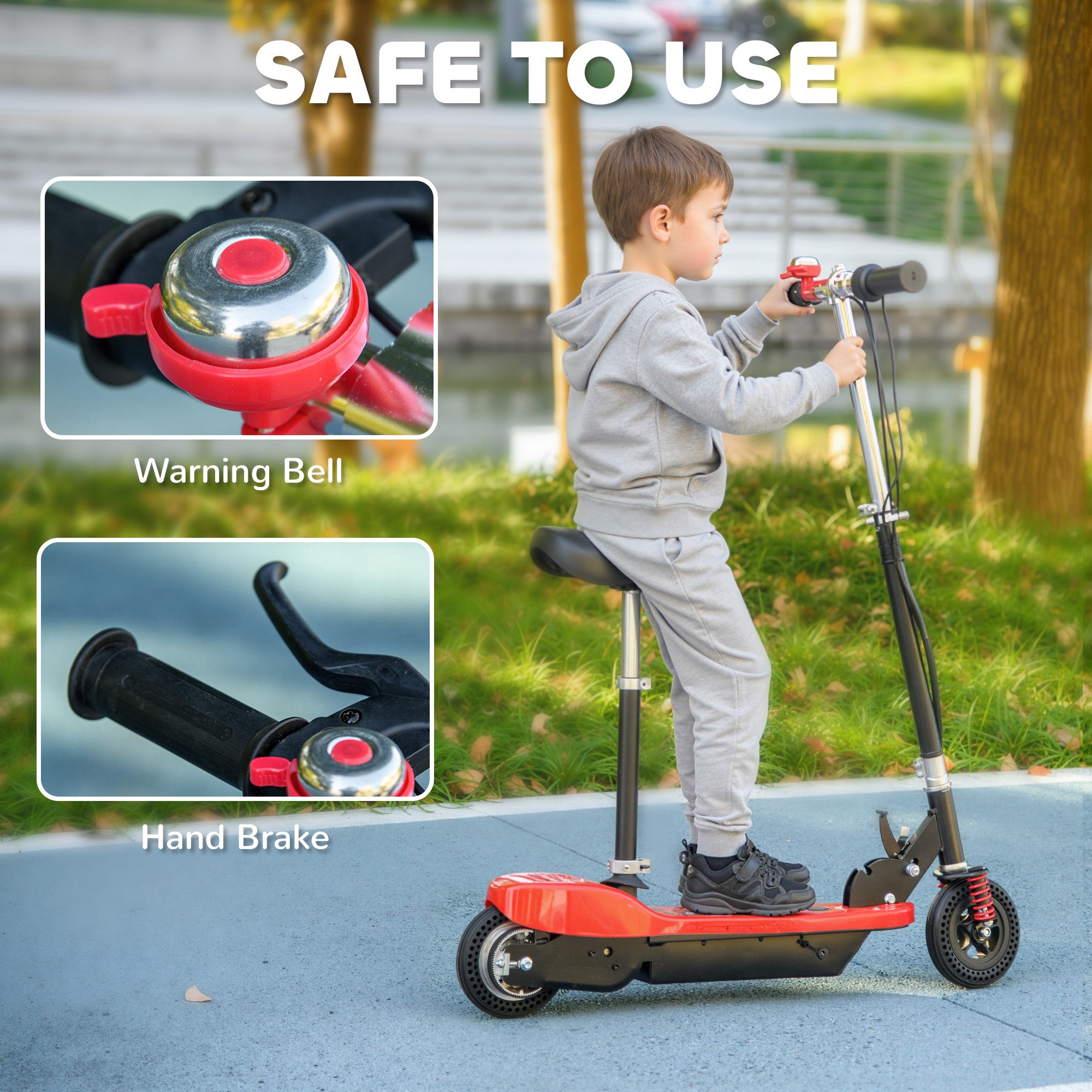 HOMCOM Kids Electric Scooter 15km/h
