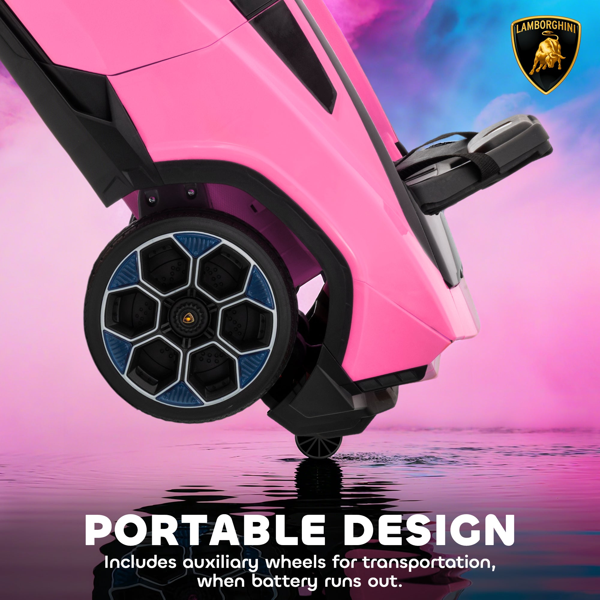 AIYAPLAY Lamborghini 12V Kids Electric Ride-On Car