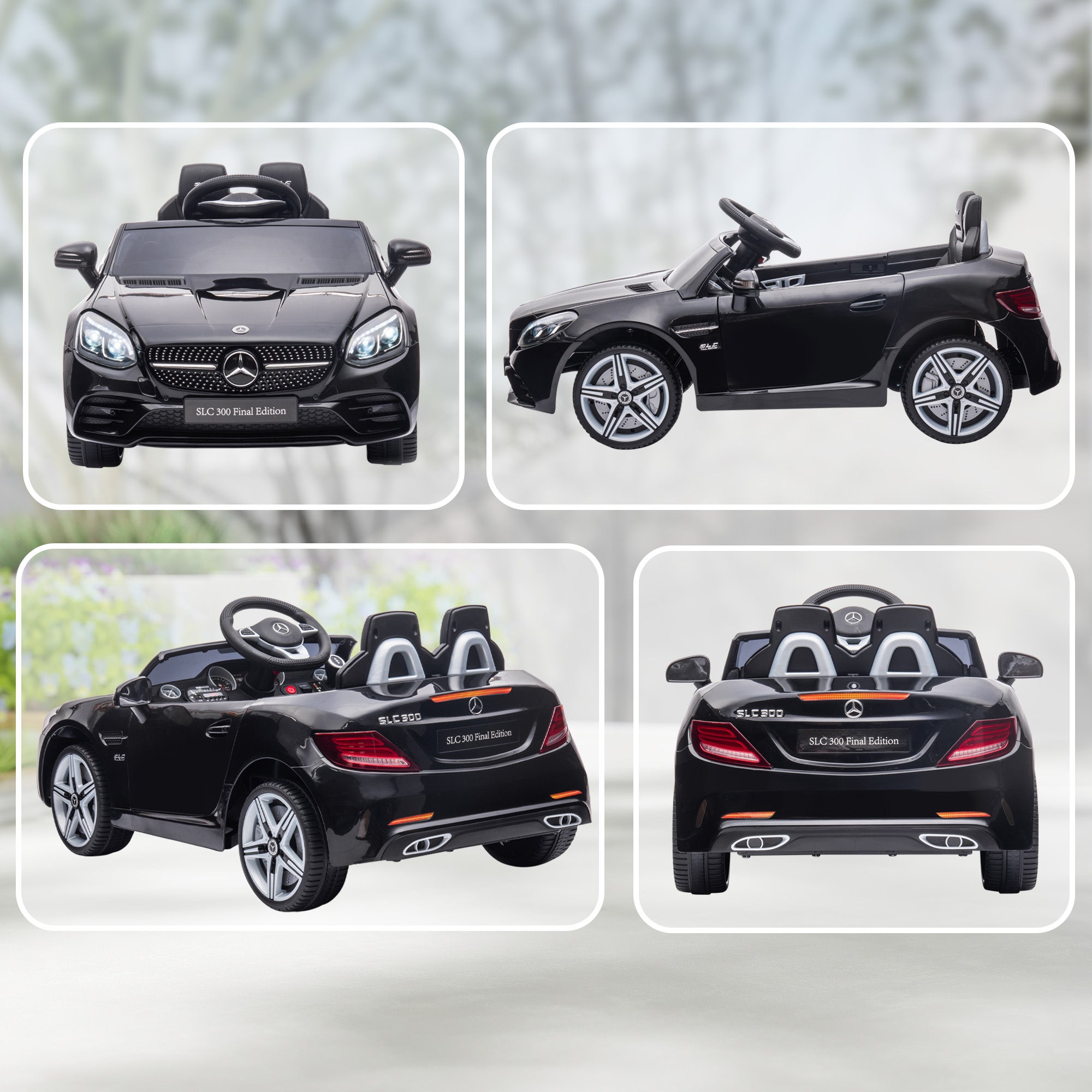 HOMCOM Mercedes-Benz SLC 300 12V Kids Ride-On Car