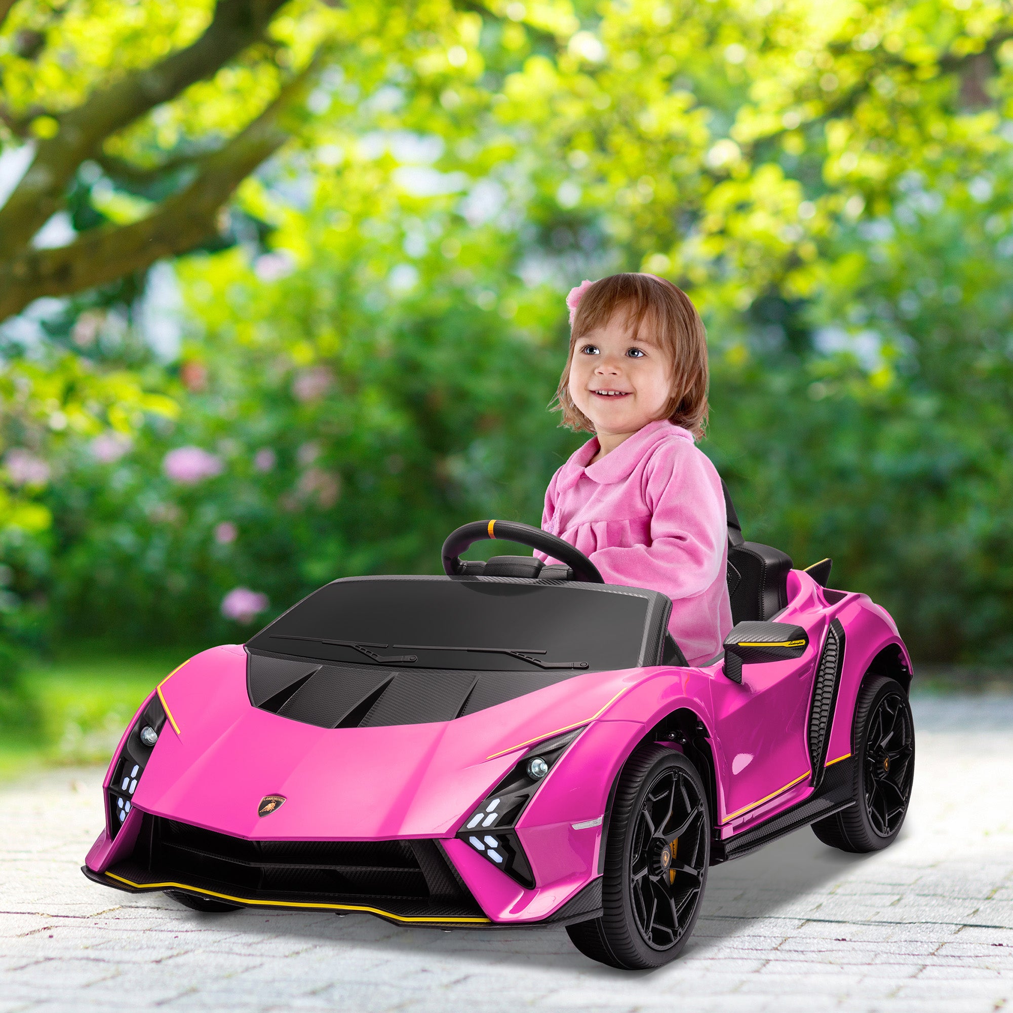 AIYAPLAY Lamborghini Autentica 12V Kids Ride-On Car