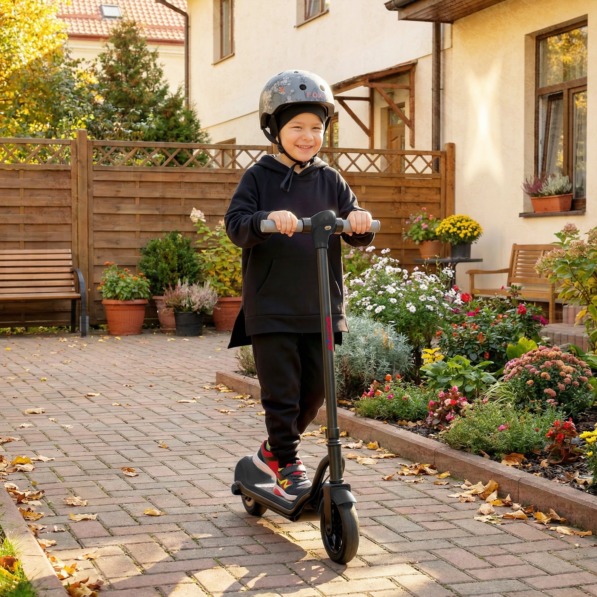 SPORTNOW Kids Electric Scooter with LED Display