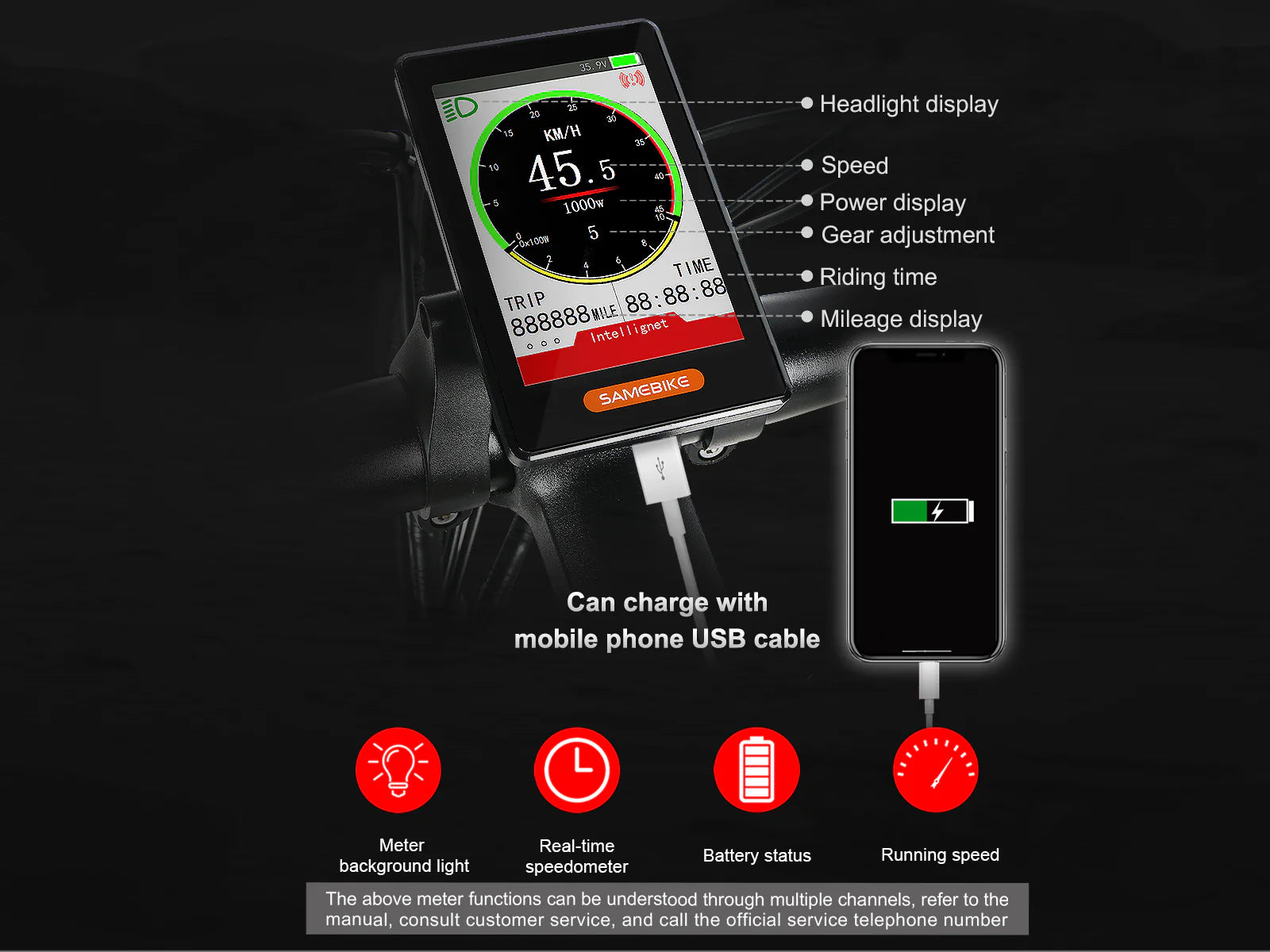 Samebike LO26-II Electric Bike 9