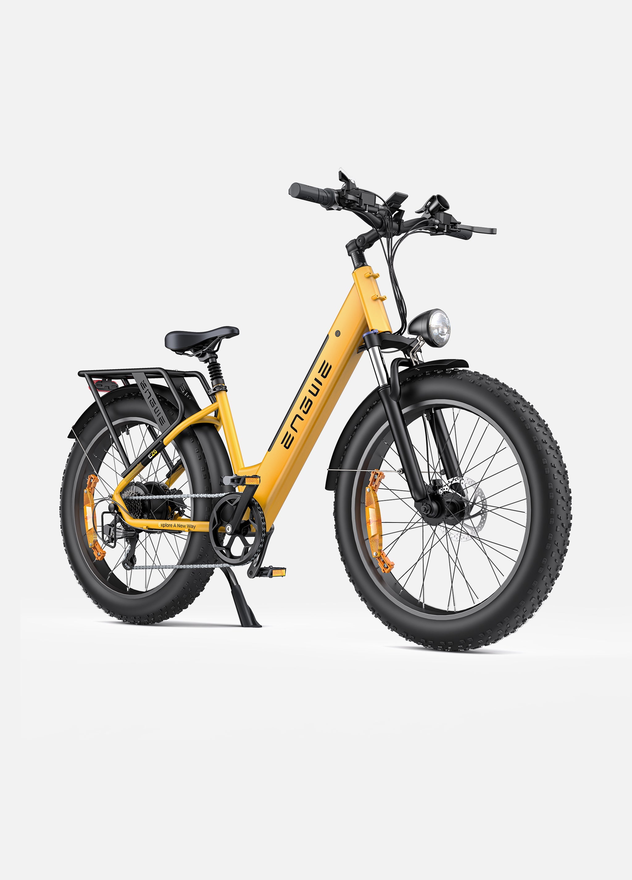 Engwe E26 Step Through Bumblebee Yellow Electric Bike - Trail Surge