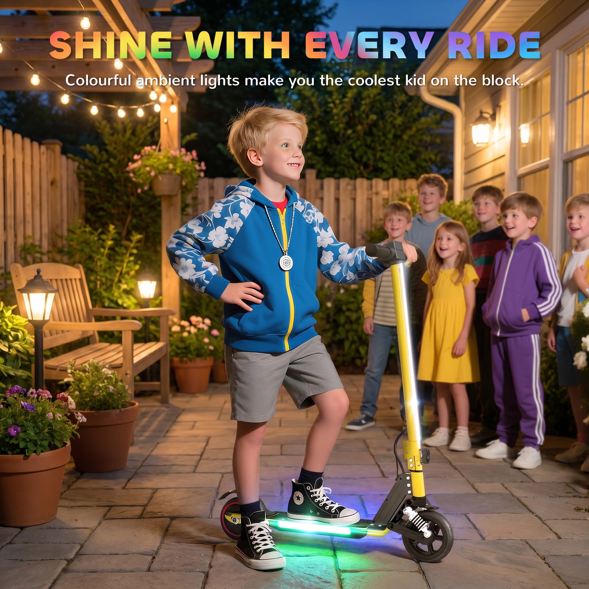 SPORTNOW Kids Electric Scooter with Suspension