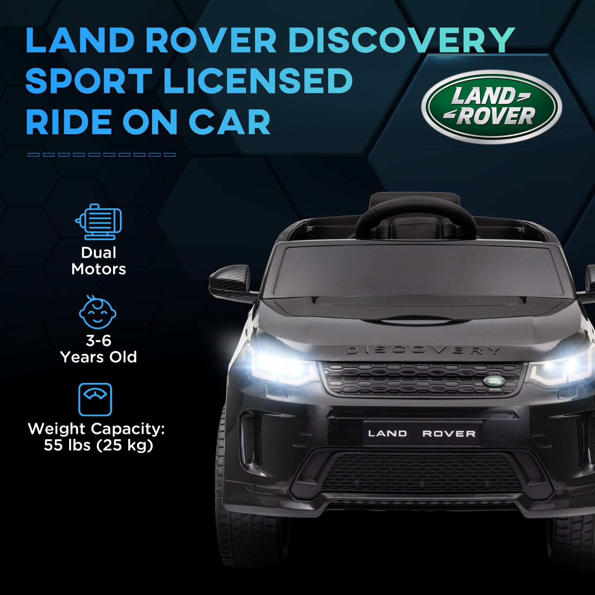 AIYAPLAY Land Rover Discovery Sport 12V Kids Ride-On Car