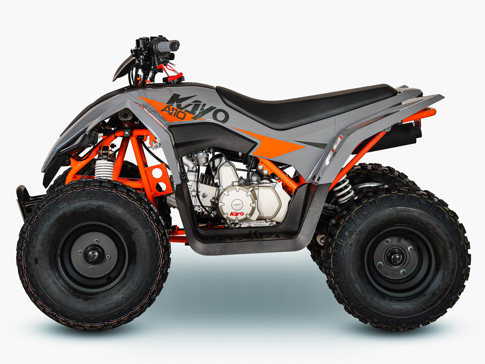 KAYO A110 Kids Petrol Quad Bike in Grey | view 2