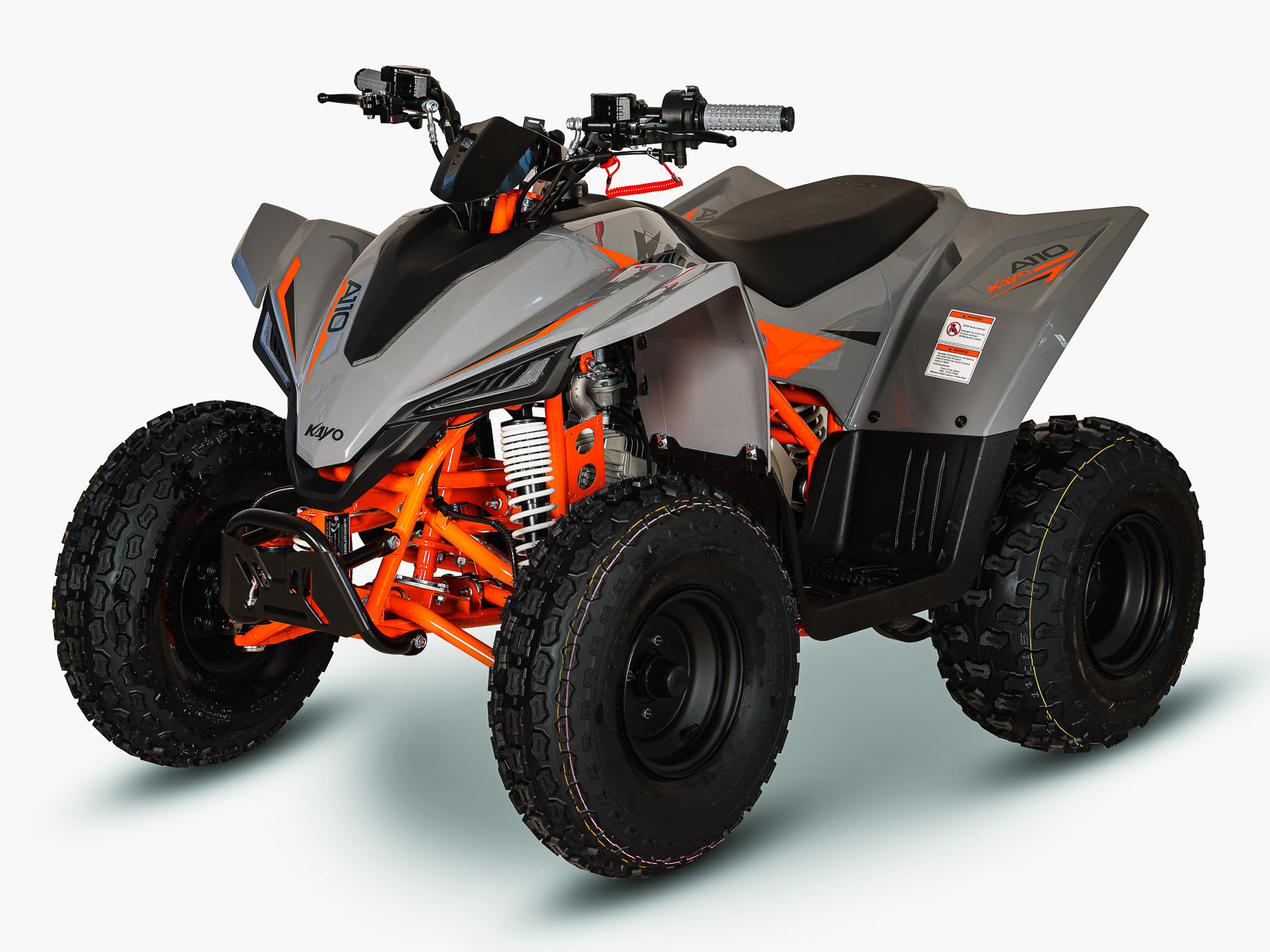 KAYO A110 Kids Petrol Quad Bike in Grey | view 4