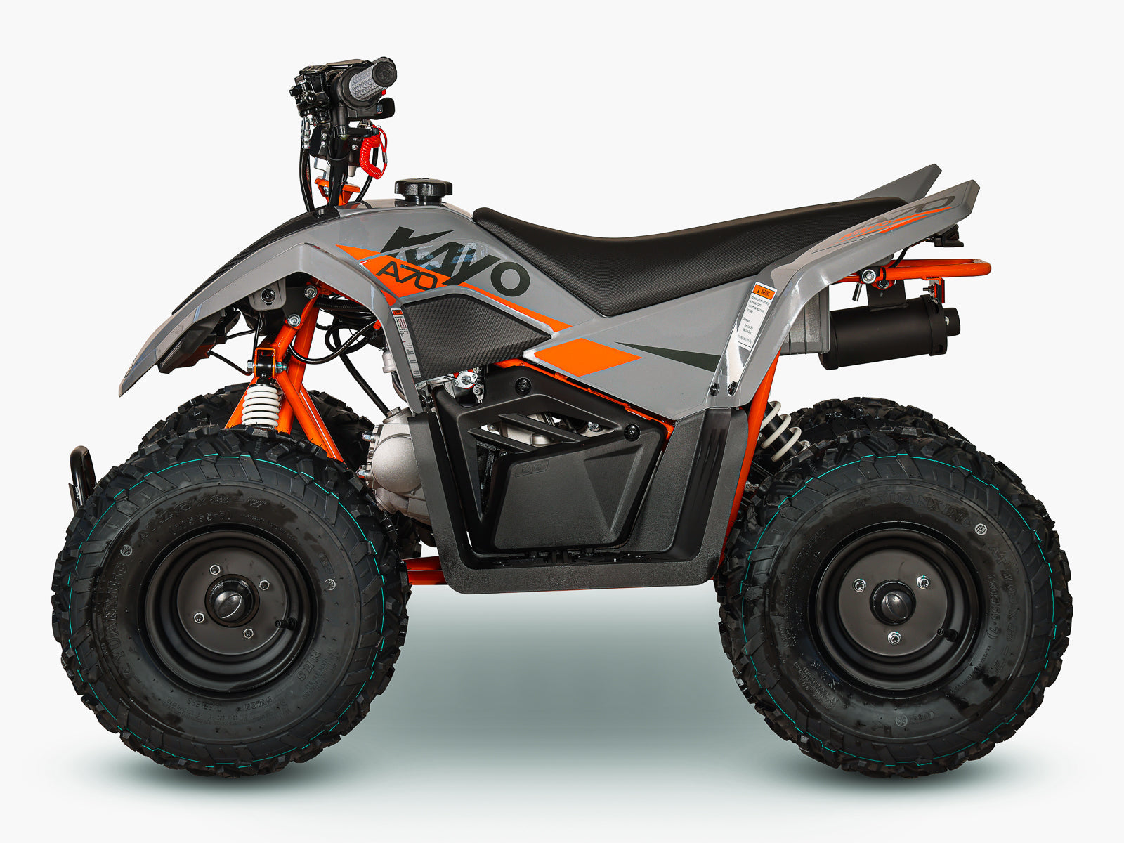 KAYO A70 Kids Petrol Quad Bike in Grey | view 2