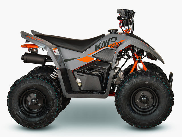 KAYO A70 Kids Petrol Quad Bike in Grey | main view