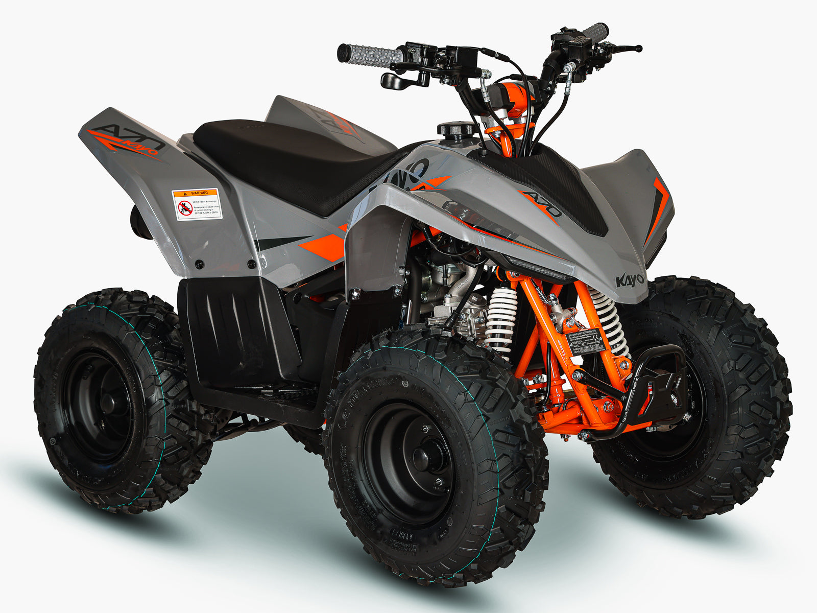 KAYO A70 Kids Petrol Quad Bike in Grey | view 3