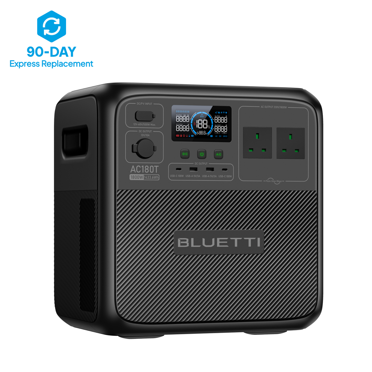 BLUETTI AC180T Portable Power Station 1800W 1433Wh